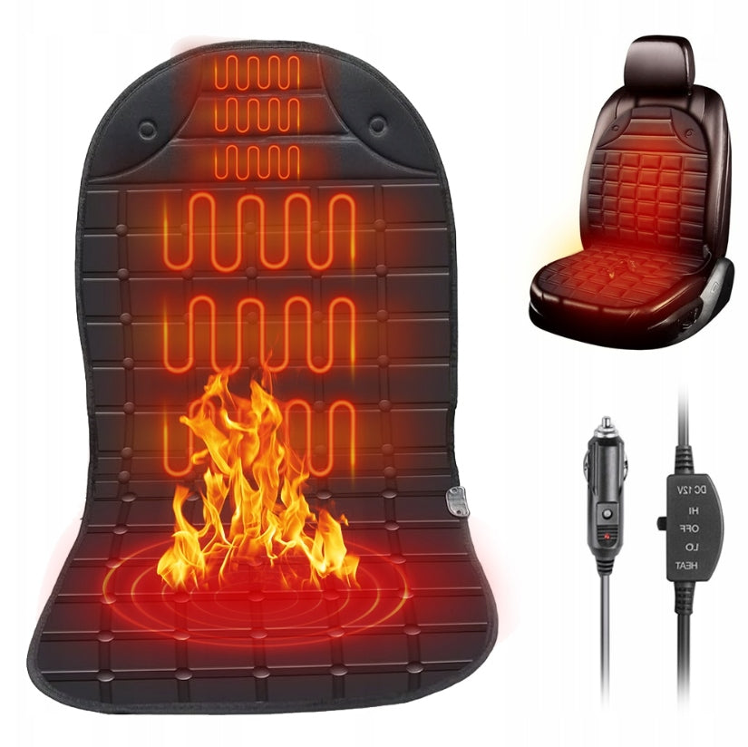 HEATED HEATING MAT FOR CAR SEAT 12V WINTER ADJUSTMENT