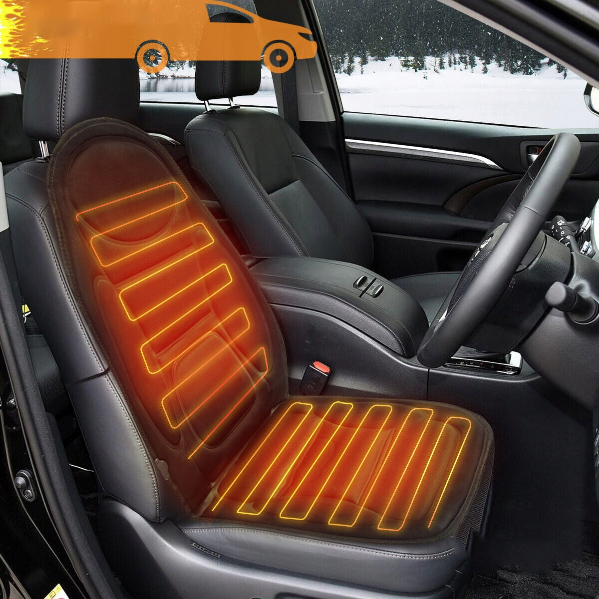 HEATED SEAT CUSHION 12V 107X48CM FOR COMFORT IN THE CAR EAN (GTIN) 5904624166676