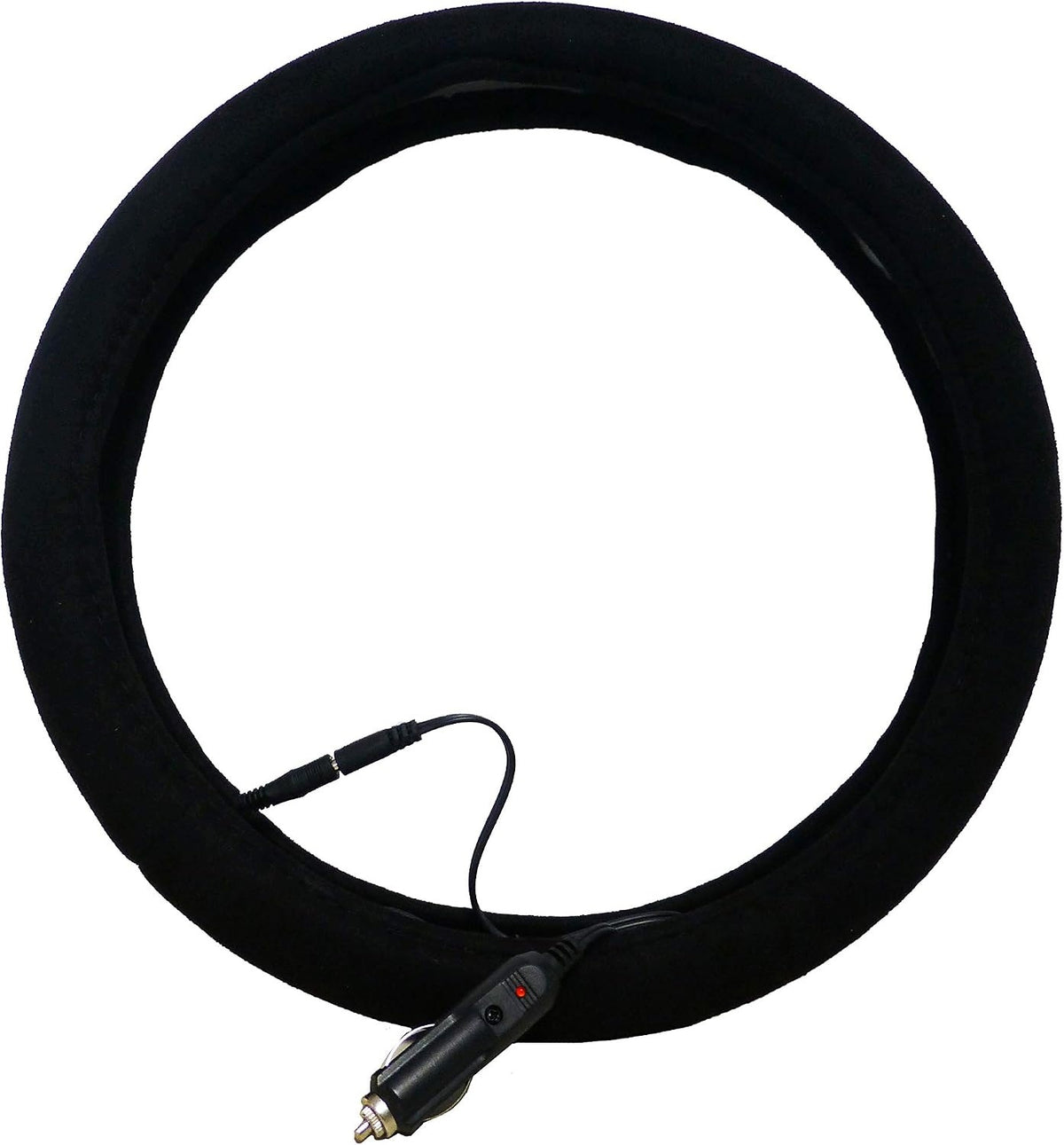 HEATED STEERING WHEEL COVER BLACK 37-39 CM FAST HEATING Manufacturer m-pokrowce