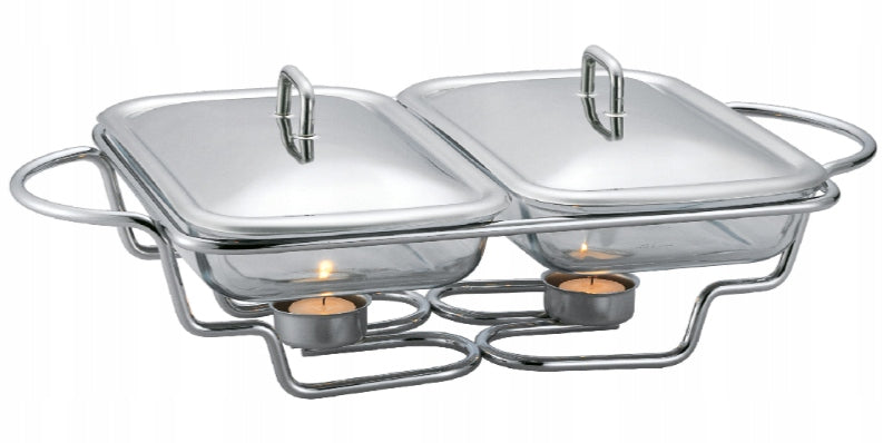 HEATER 2x1,5L GLASS FOR DISHES HEAT RESISTANT DISH WITH HEATER