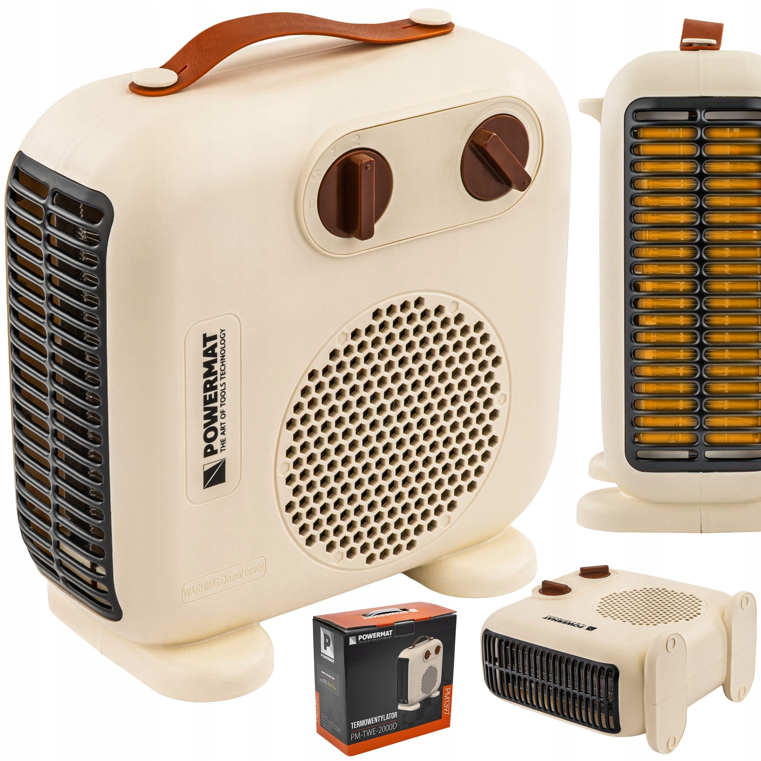 HEATER ELECTRIC FAN FARELKA VERTICAL HORIZONTAL THERMOSTAT 2 kW