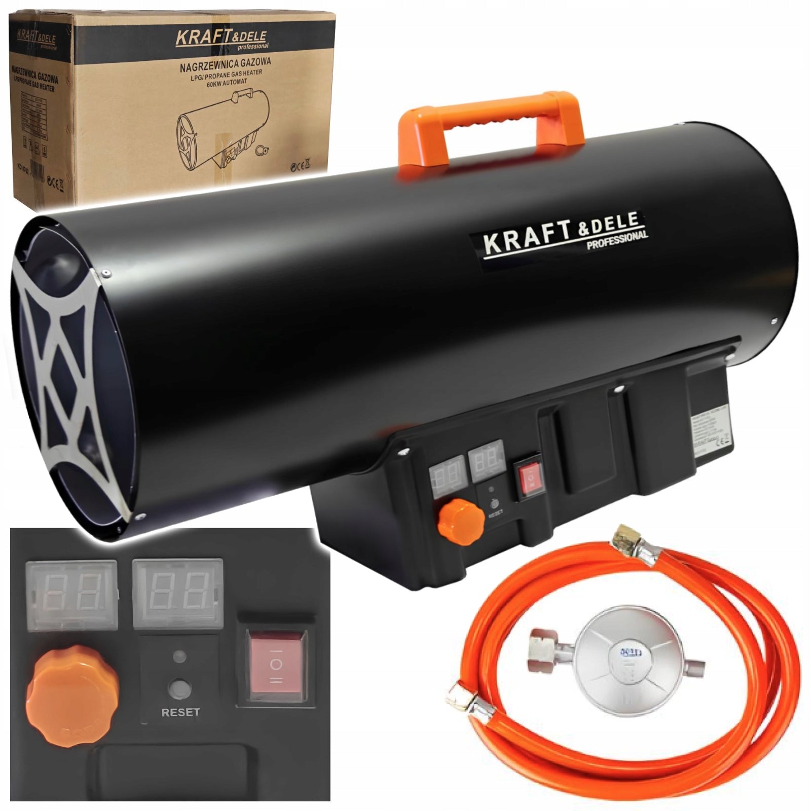 HEATER GAS BLOWER 60KW LCD THERMOSTAT