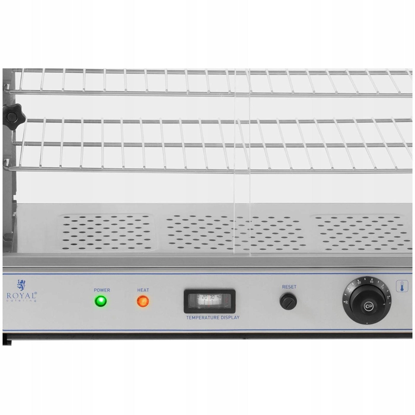 HEATING DISPLAY CABINET GLASS DOOR 1 KW Brand Royal Catering