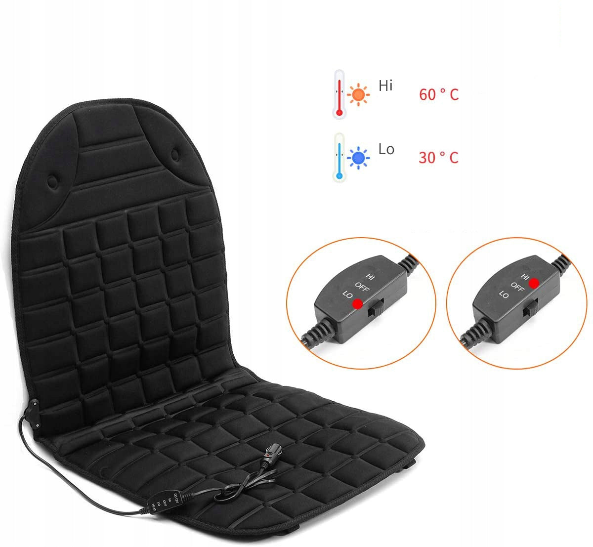 HEATING MAT CAR COVERS FOR HEATED SEATS WARMER PAD WINTER UNIVERSAL 12V Brand no brand