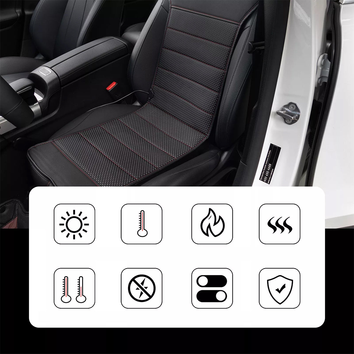 HEATING MAT FOR CAR HEATED SEAT COVER FOR CAR 12V 24V Packaging status original