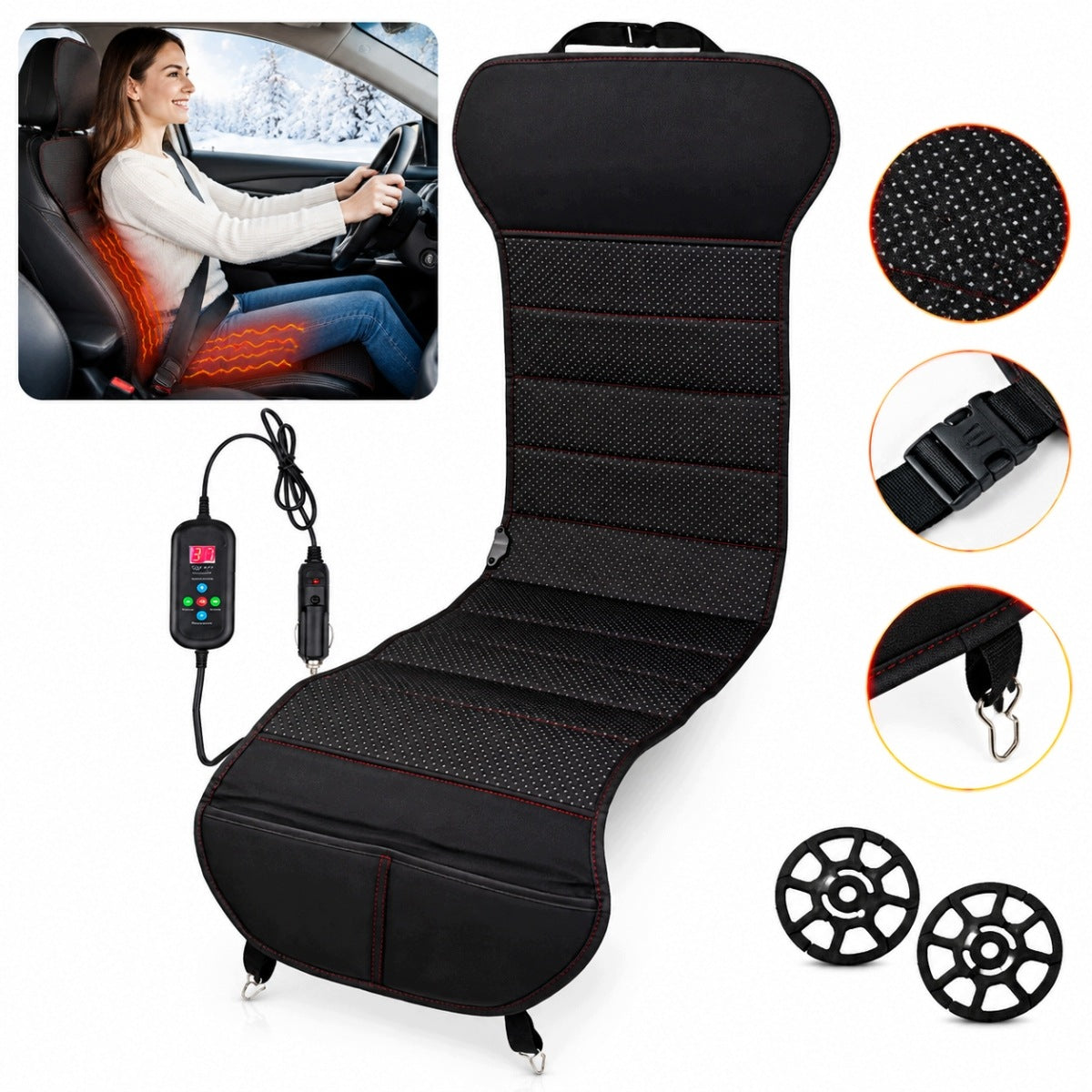 HEATING MAT FOR CAR HEATED SEAT COVER FOR CAR 12V 24V