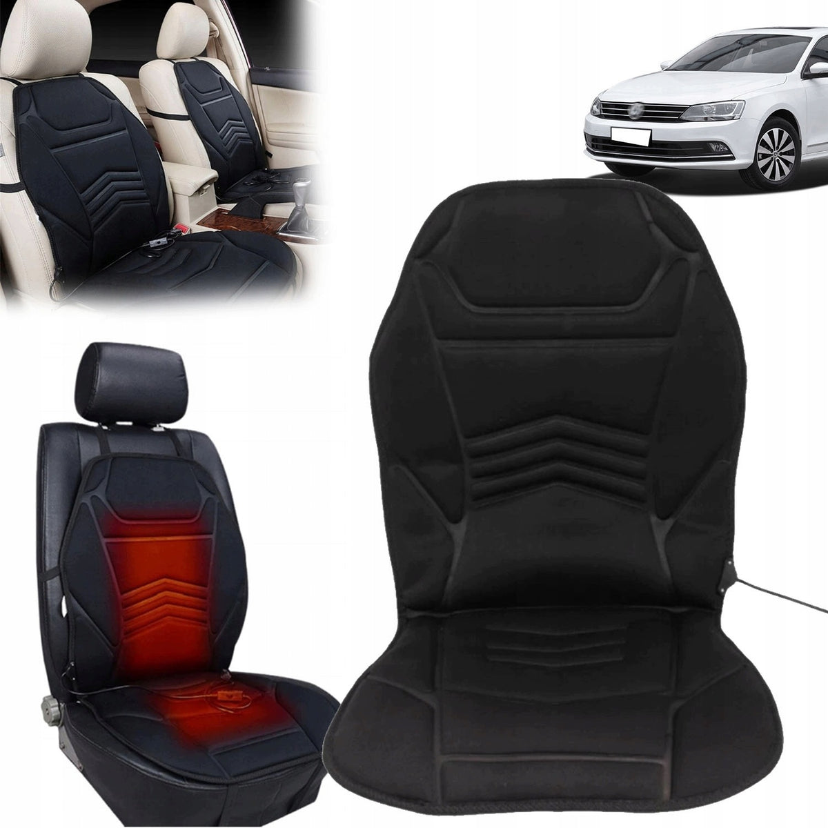 HEATING MAT FOR CAR WITH REMOTE CONTROL 35-65°C FOR RELAXATION Packaging status original