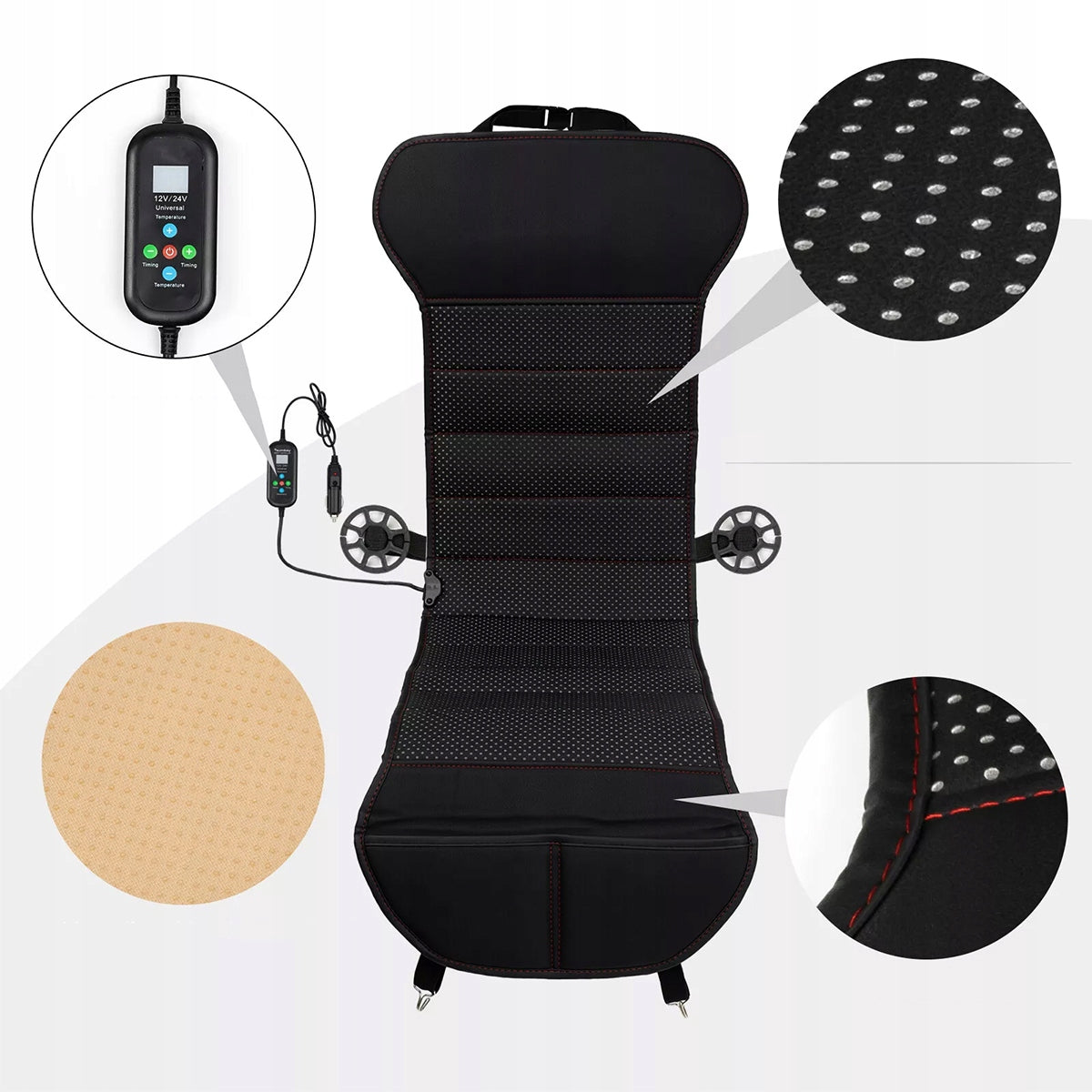 HEATING MAT HEATING CHAIR 12V/24V COVER HEATED FOR SEAT Packaging status original