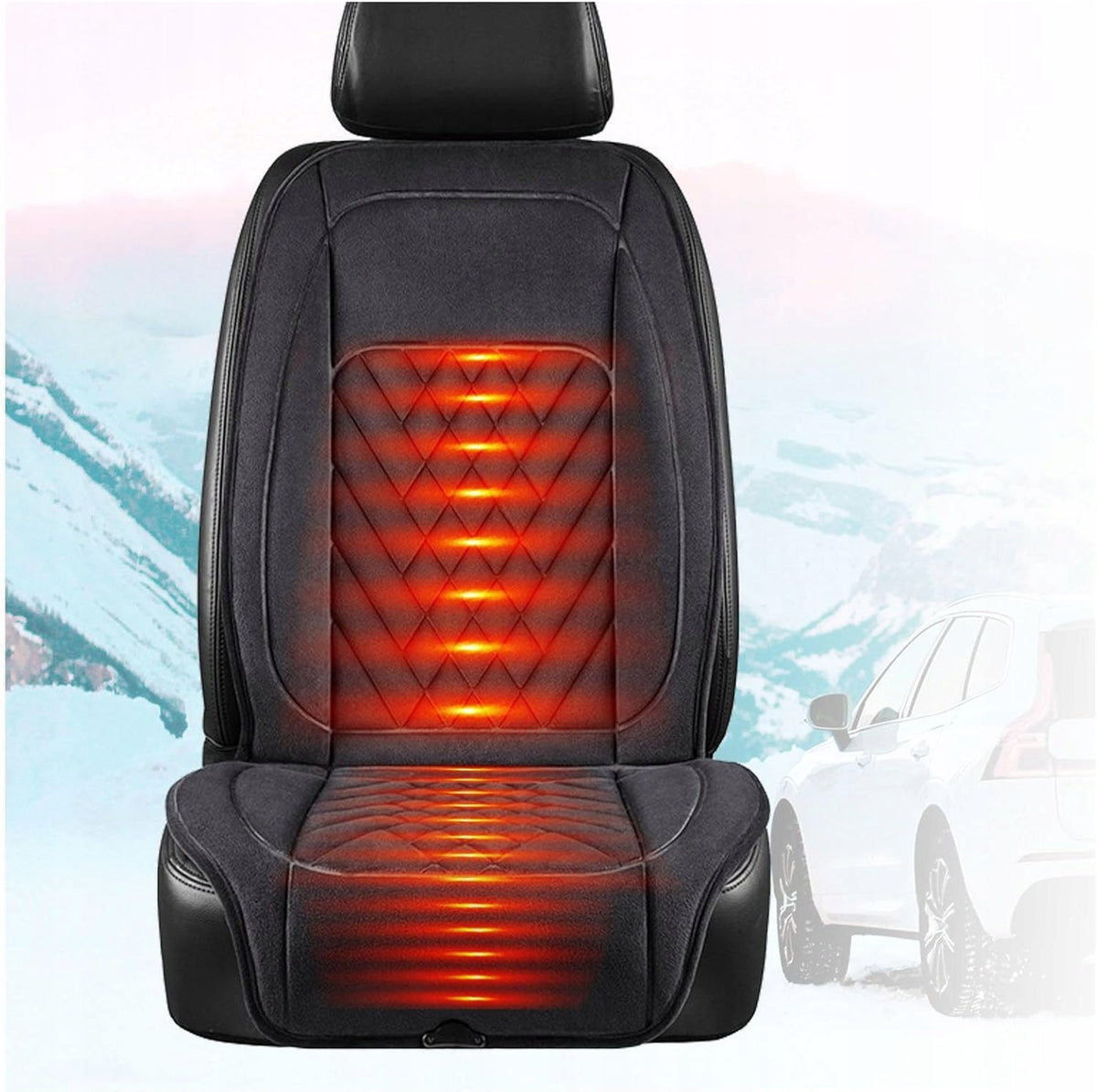 HEATING PADS FOR CAR, CAR SEAT HEATING MAT Product weight with unit packaging 0.77 kg