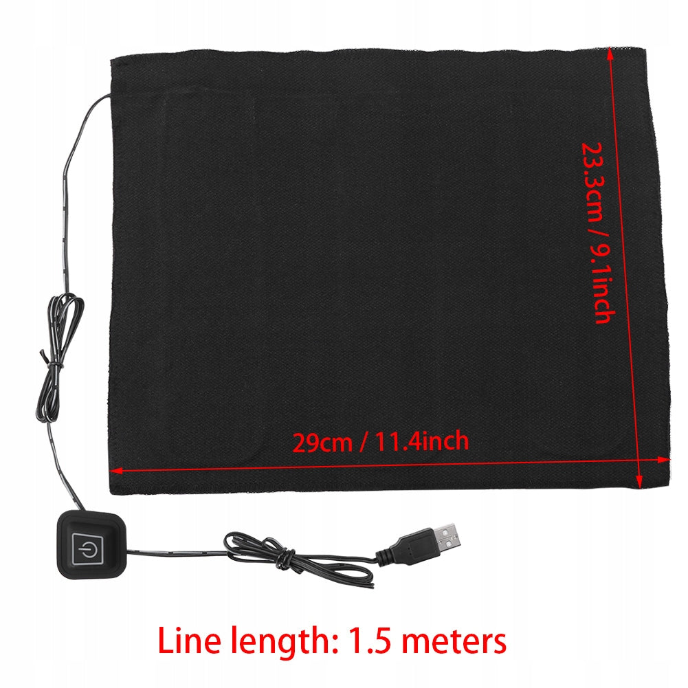HEATING mat with REGULATOR back heater Joints Muscles Belt Color black