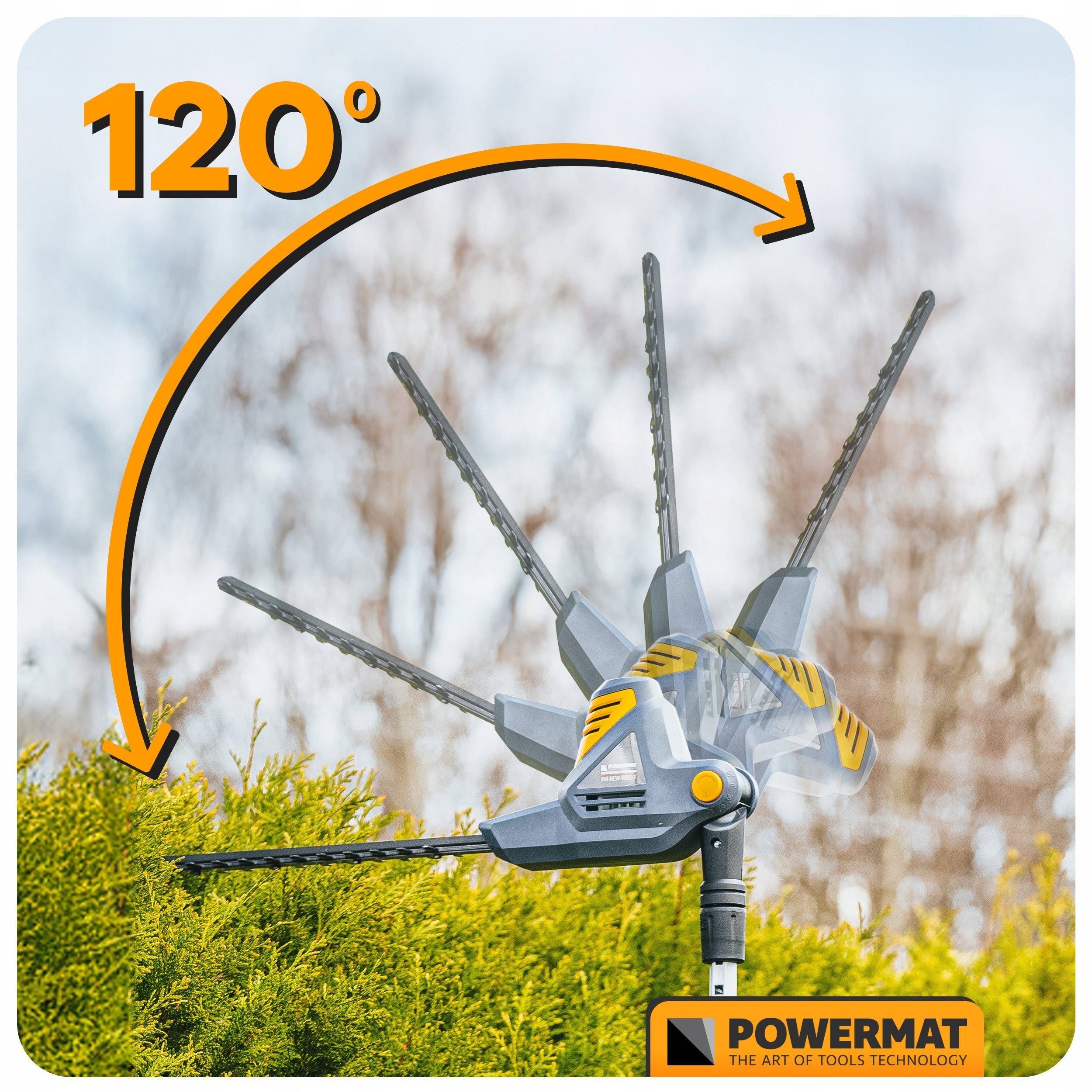 HEDGE ELECTRIC SHEARS ON BOOM 900W ADJUSTABLE BOOM Manufacturer code PM-NEW-900S-T