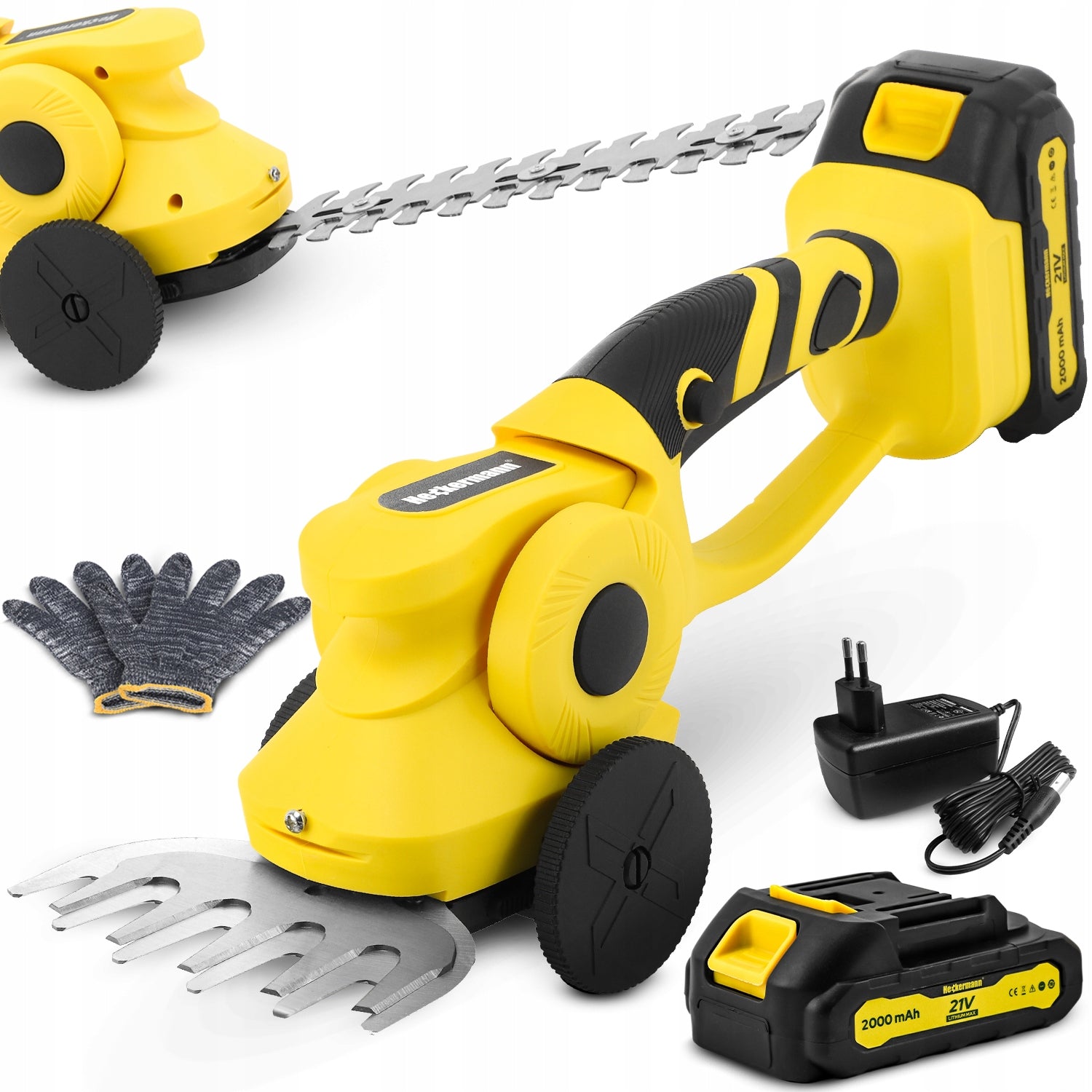 HEDGE GRASS SHEARS CORDLESS SHRUB PRUNER 2000mAh 21V