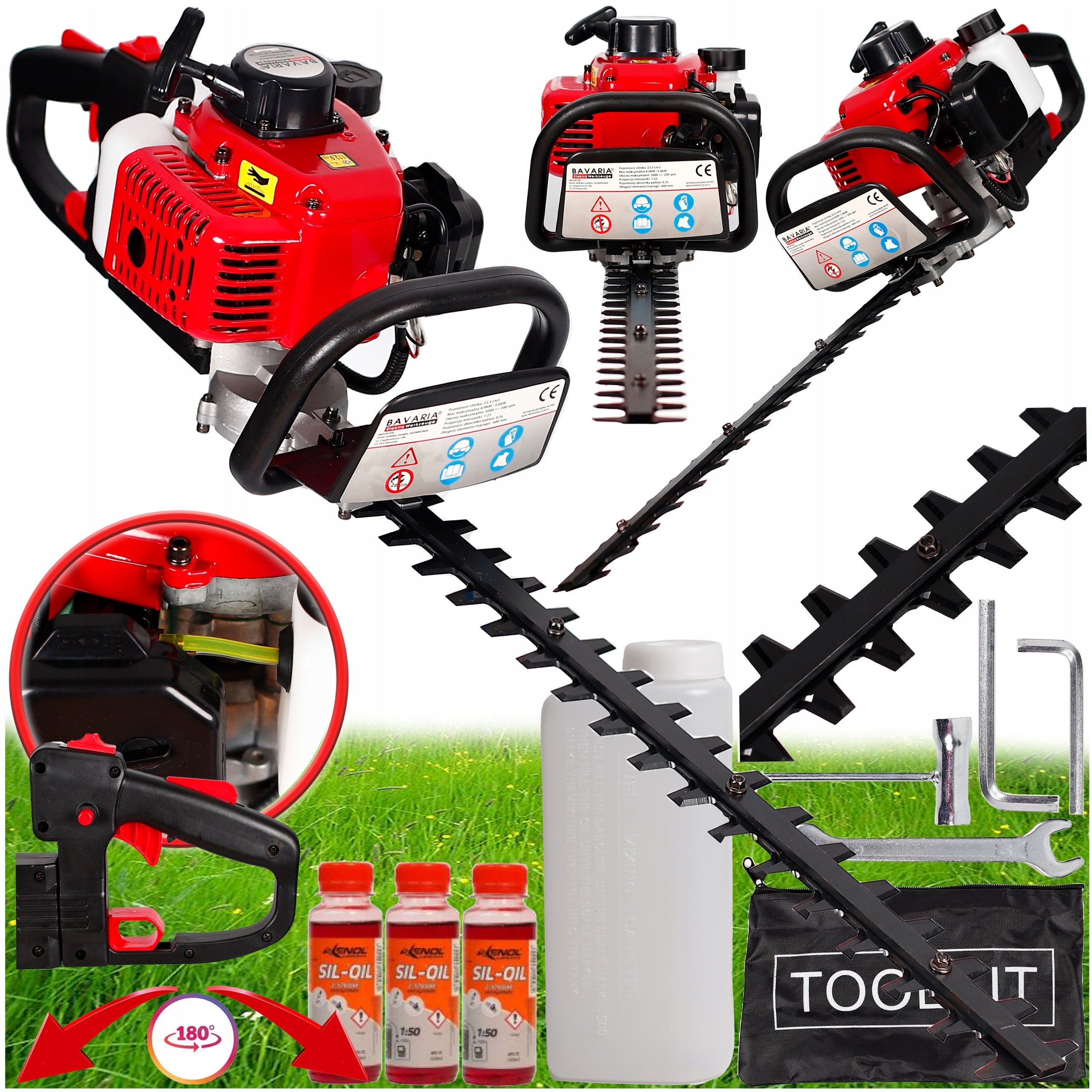 HEDGE TRIMMER 4.9KM 60CM + SET + OIL