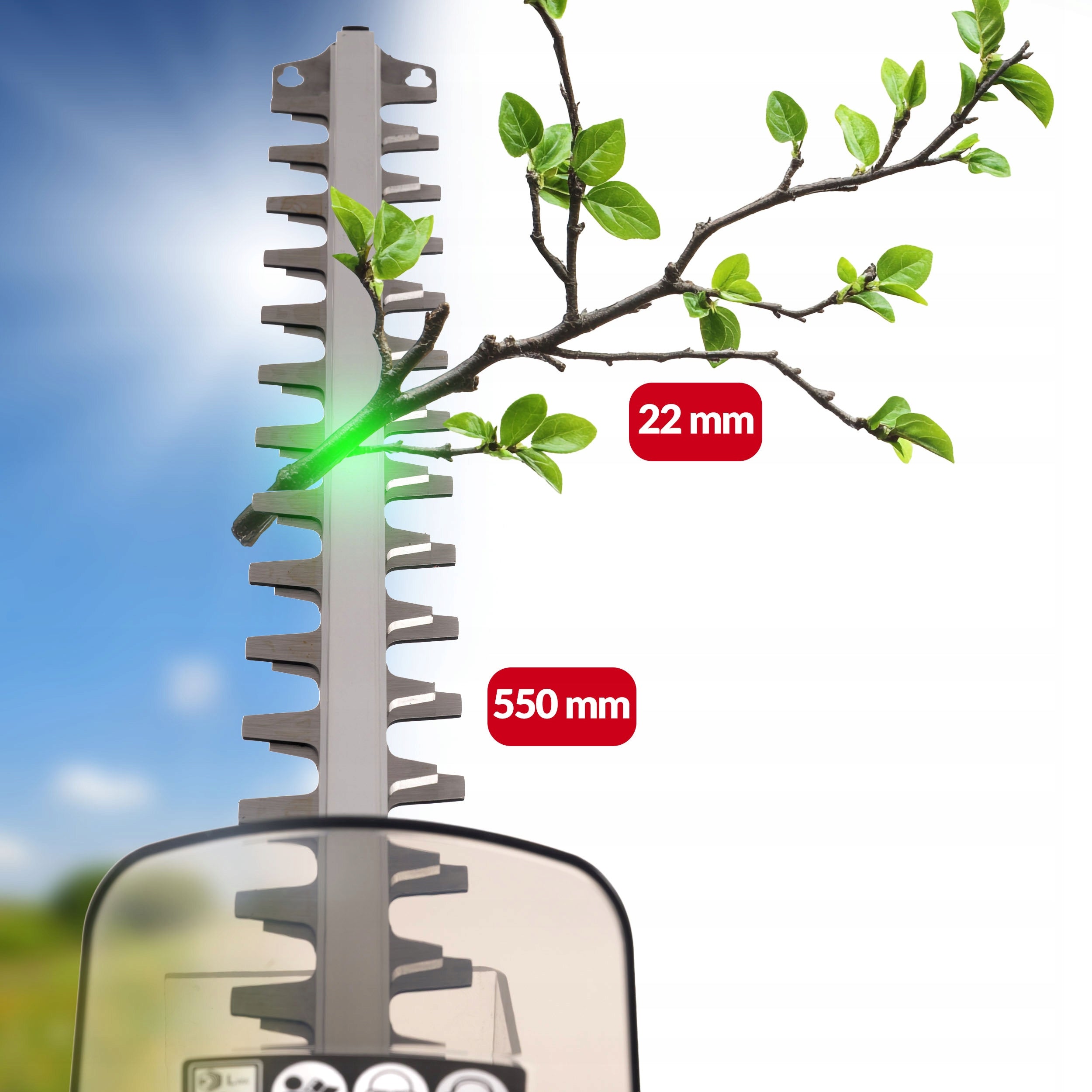 HEDGE TRIMMER CORDLESS TRIMMING SHRUBS 55CM STRONG 40V Manufacturer code LGAHT-4045-BODY