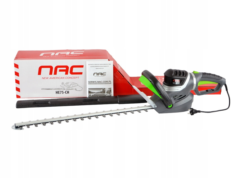 HEDGE TRIMMER NAC 750 IN CUTTING BLADE 61 CM ROTATING HANDLE STRONG Power supply electric from mains
