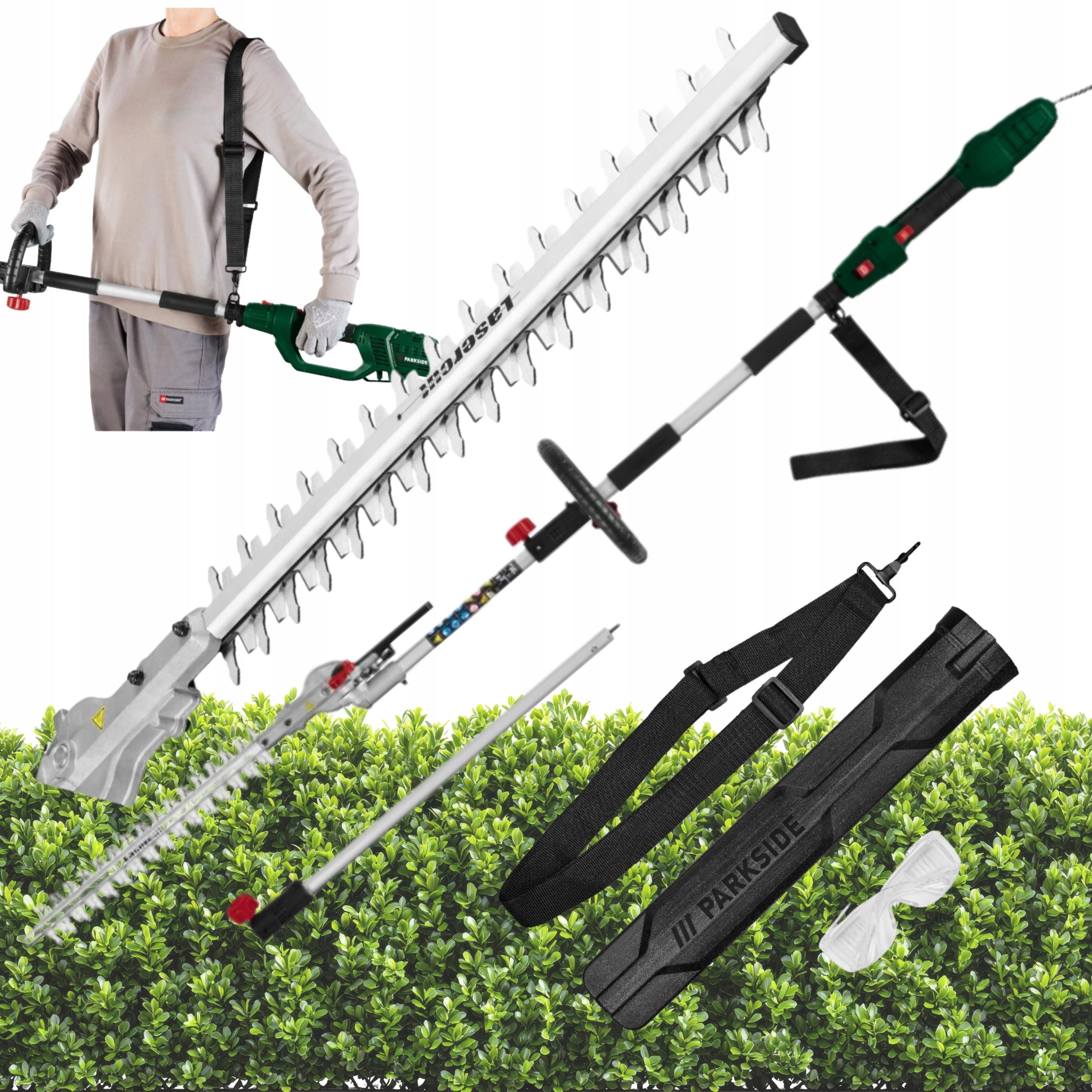 HEDGE TRIMMERS ELECTRIC TRIMMING Parkside PEHSL TELESCOPIC