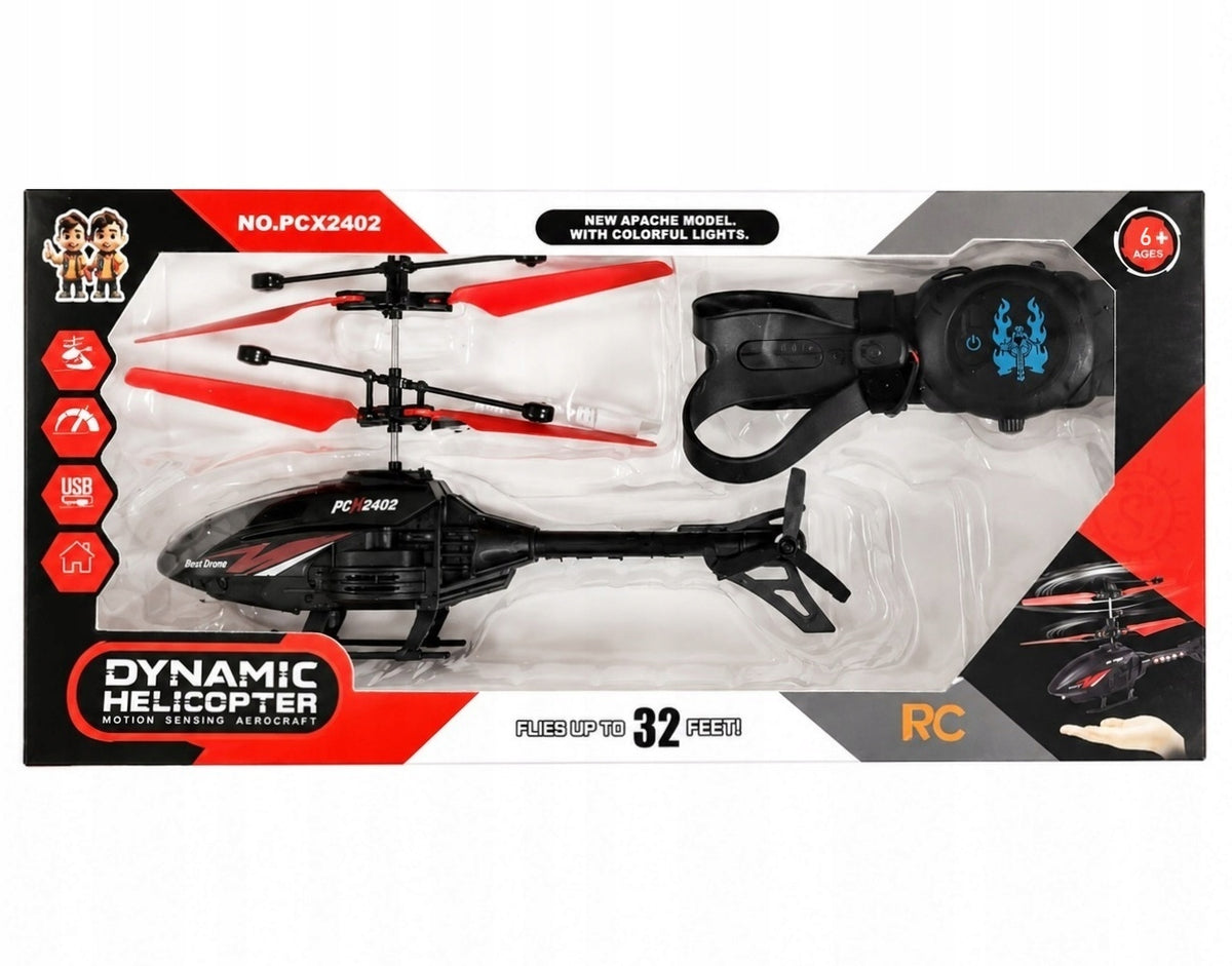 HELICOPTER FOR RADIO REMOTE CONTROLLED BY HAND INDUCTION CHARGING USB LIGHT Kind flying