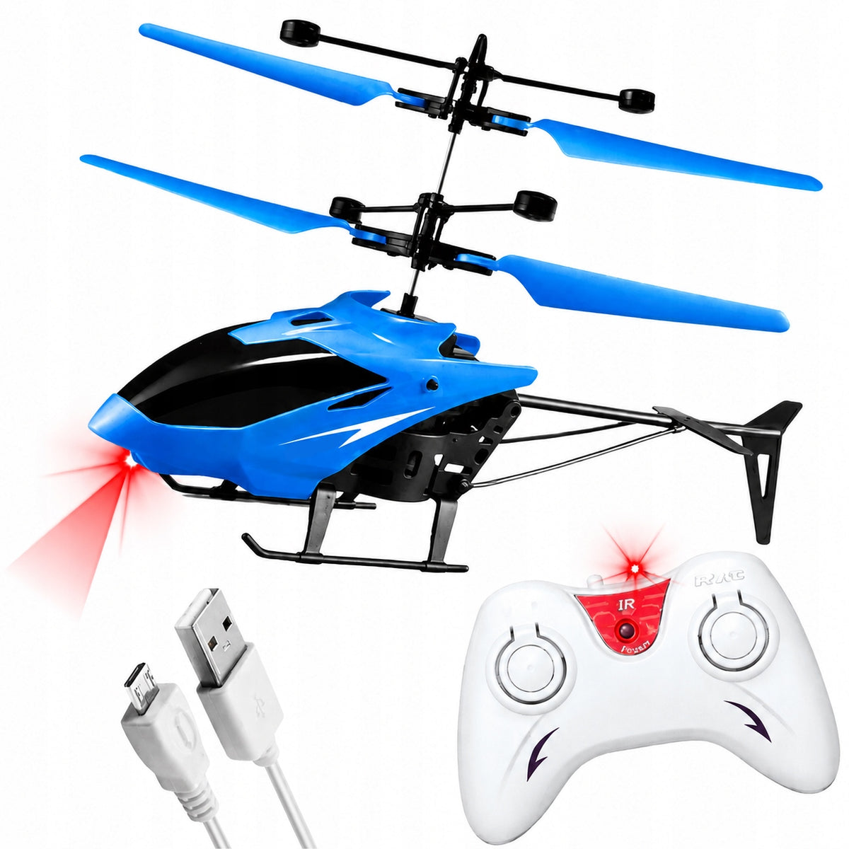 HELICOPTER FOR RADIO REMOTE CONTROLLED INDUCTION CHARGING USB LIGHT