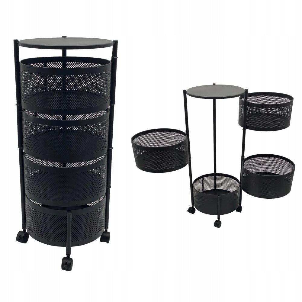 HELPER COSMETIC TABLE HAIRDRESSER CABINET ON WHEELS 4 SHELVES METAL BASKET