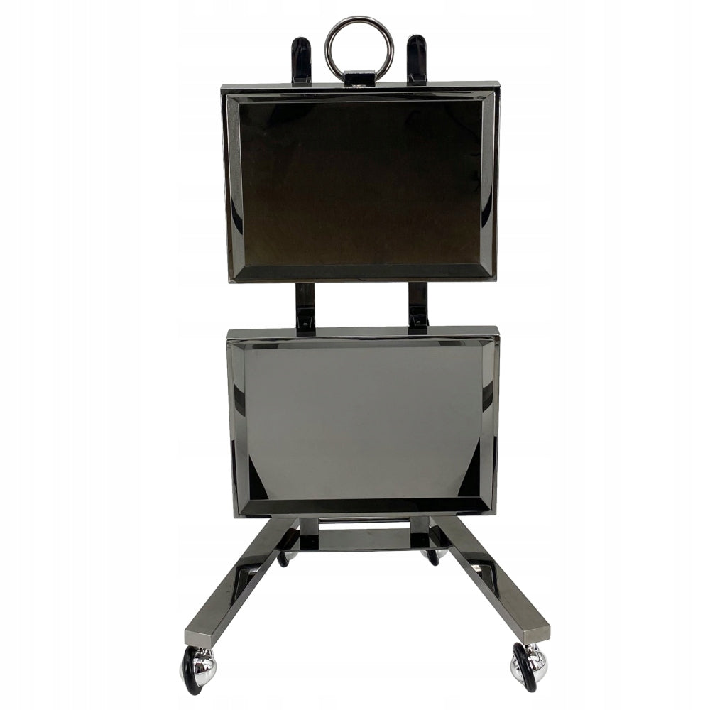 HELPER COSMETIC TABLE HAIRDRESSER TROLLEY FOR SPA SALON 2 PREMIUM SHELVES Brand Fantoma