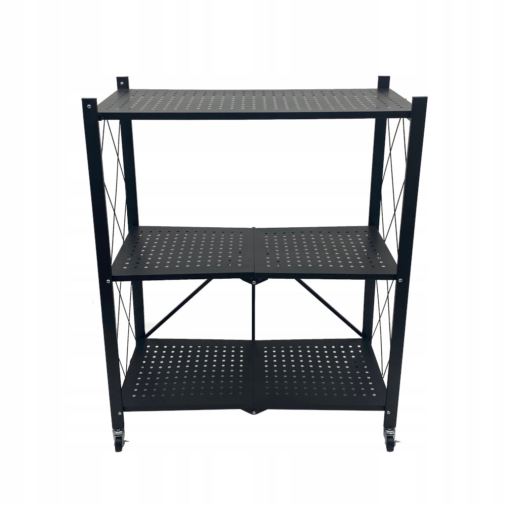 HELPER HAIRDRESSER COSMETIC TABLE ON WHEELS 3 SHELVES METAL FOLDING Brand Fantoma