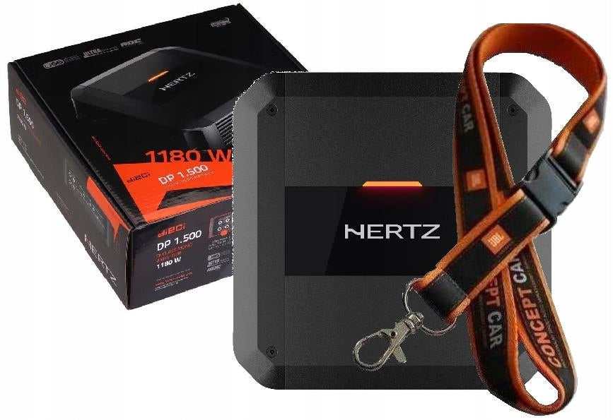 HERTZ DP 1.500 - 1 CHANNEL CAR AMPLIFIER / 590W / + LANYARD Packaging status original
