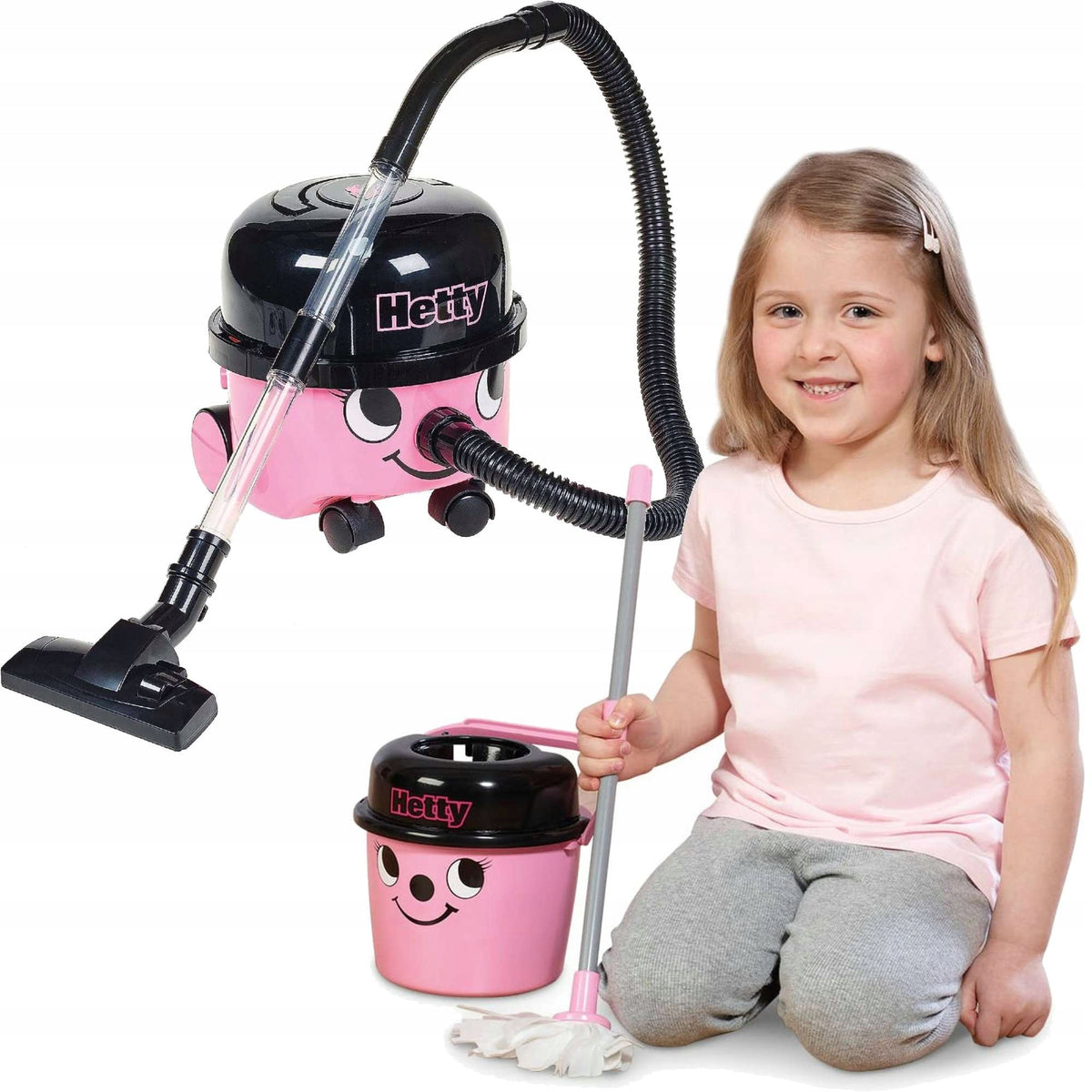 HETTY VACUUM CLEANER SET FOR KIDS AND MOP AND BUCKET CLEANING KIT EAN (GTIN) 5904204240574