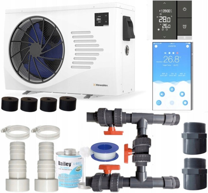 HEWALEX PCWBi 11,5 kW-C HEAT PUMP FOR SWIMMING POOL 11,5kwc INVERTER BAJPAS
