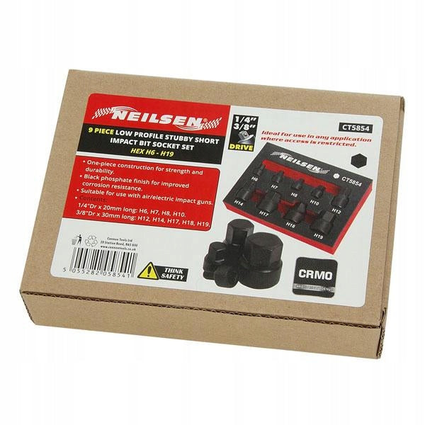HEX SOCKET SET IMBUS H6-H19 IMPACT Key type spline wrench