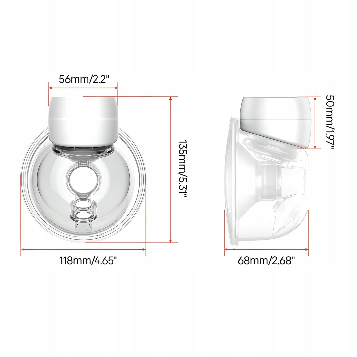 HEYLAD Cordless Hands-Free Electric Breast Pump Manufacturer code 6MB0036WHDM