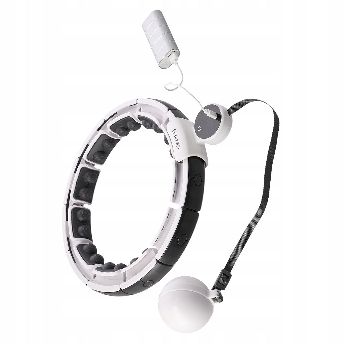 HHM16 HULA HOOP WHITE WITH MAGNETS AND WEIGHT + COUNTER HMS Manufacturer code 17-44-607