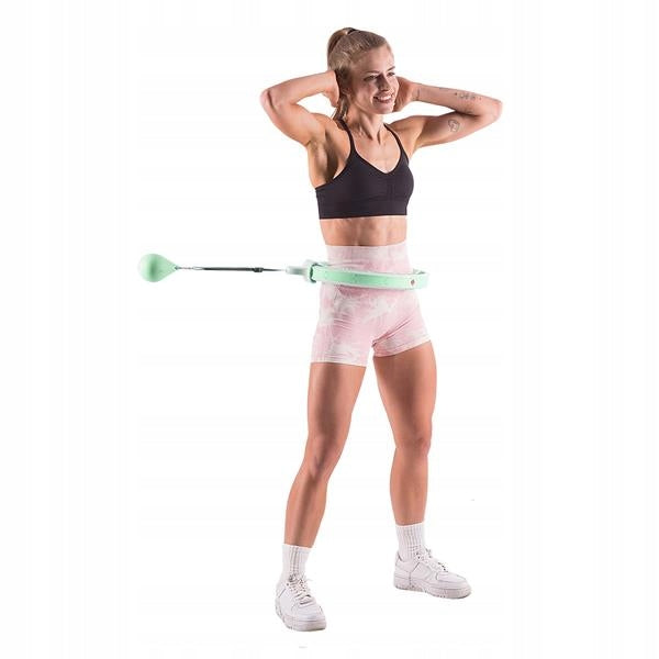 HHW06 HULA HOOP GREEN WITH PROJECTIONS AND WEIGHT + COUNTER HMS Brand HMS