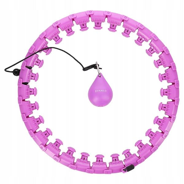 HHW12 PLUS SIZE HULA HOOP VIOLET WITH PROJECTIONS AND WEIGHT HMS