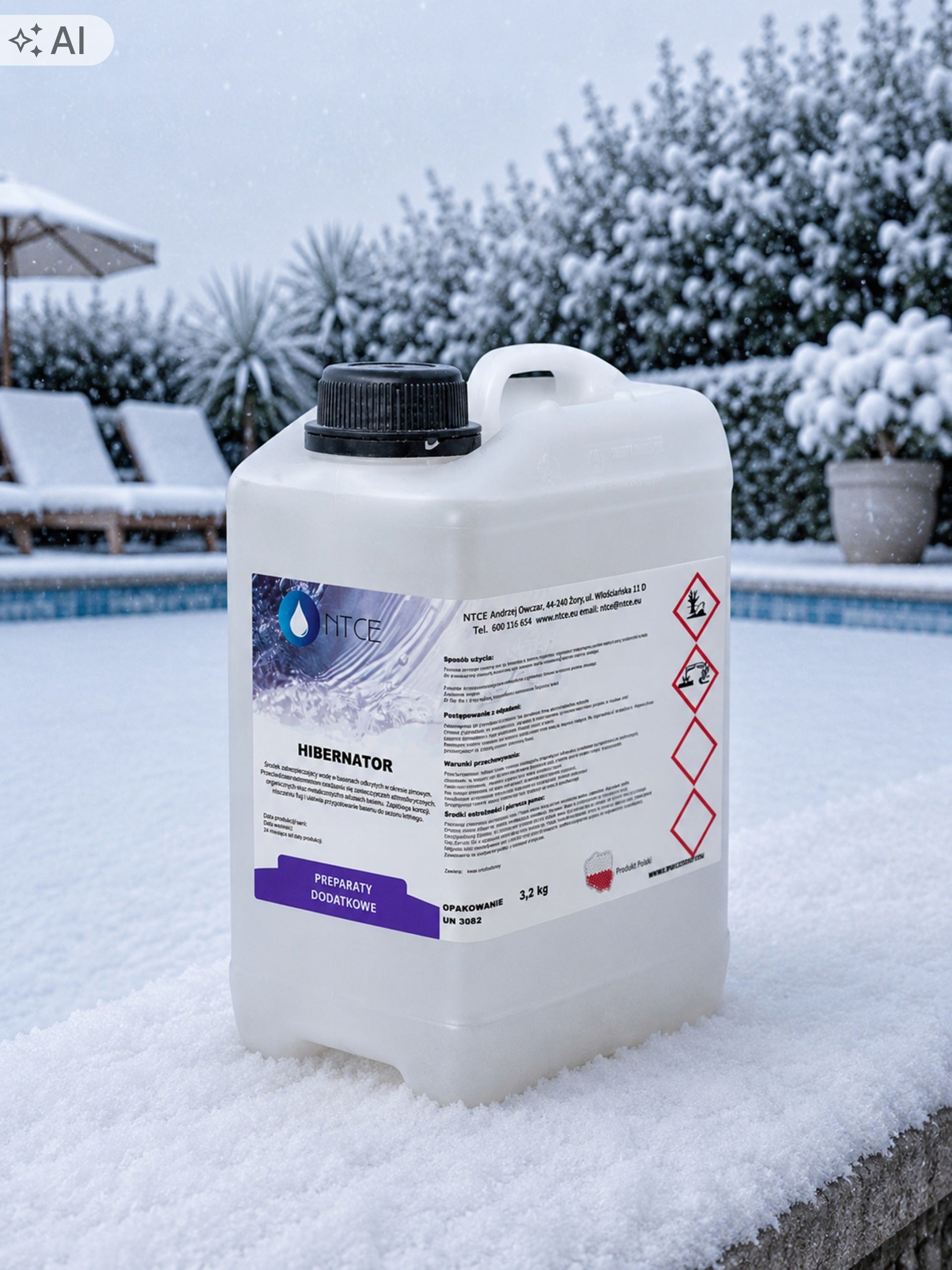 HIBERNATOR Swimming Pool Water Winter Chemistry Swimming Pool Winter NTCE 3,2KG Manufacturer code 343749342