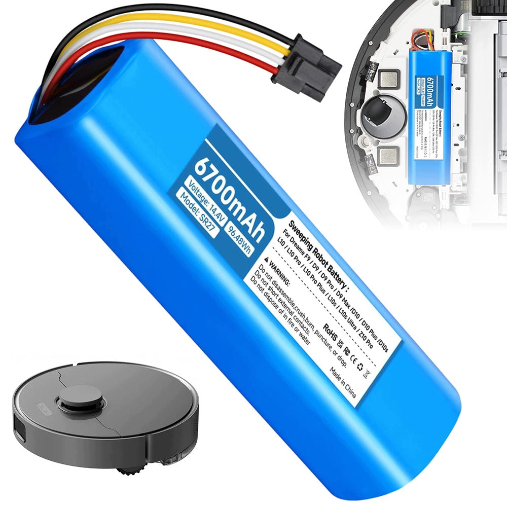 HIGH CAPACIOUS 14.4V 6700MAH BATTERY FOR XIAOM VACUUM CLEANERS Manufacturer code STYTJ02ZHM