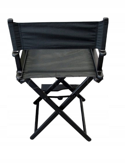 HIGH MAKEUP CHAIR MAKE-UP ALUMINUM BLACK MAKE-UP Upholstery color black