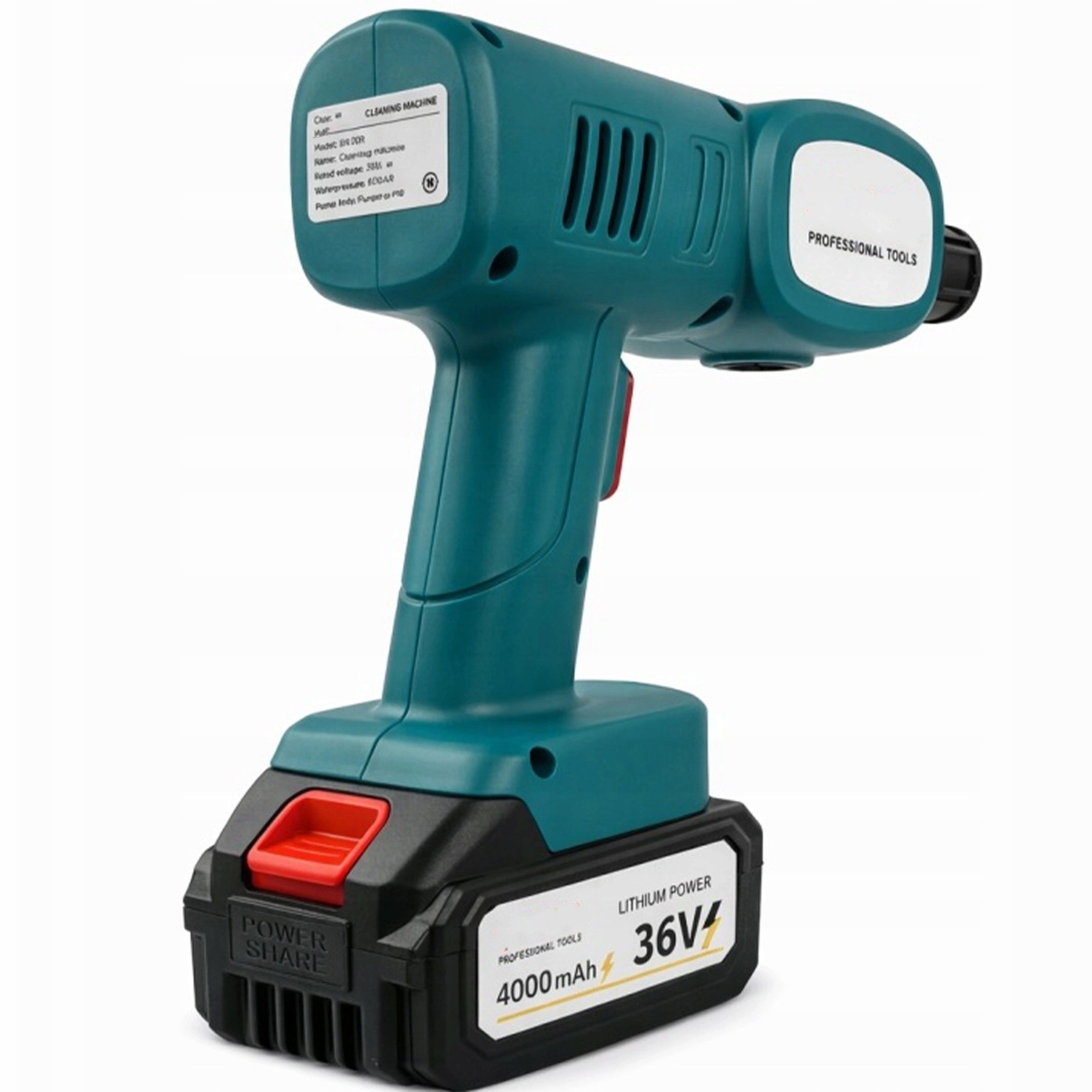 HIGH POWER CORDLESS PRESSURE WASHER 60 BAR 550W 2 BATTERIES CASE Manufacturer code 5907419780002