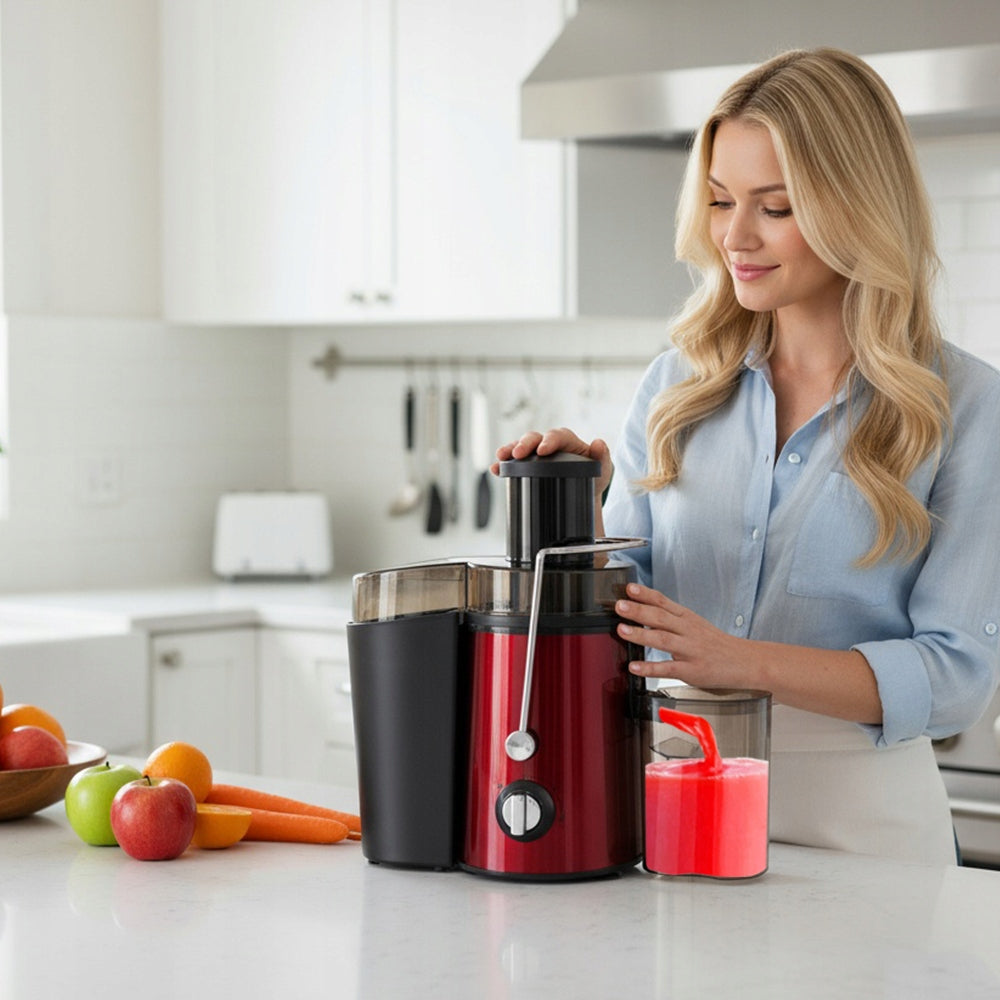 HIGH SPEED JUICER 1000W 3-SPEED CARROT APPLE CITRUS BERRIES Packaging status original