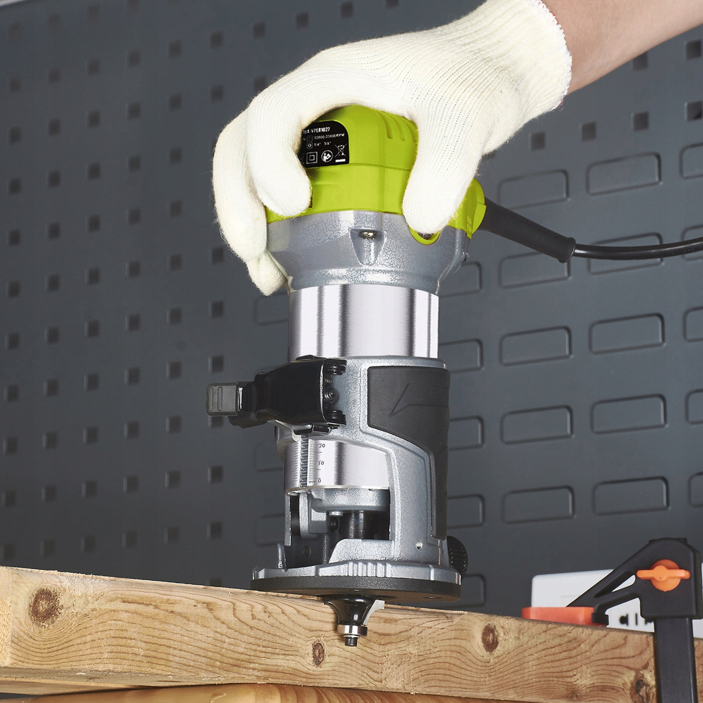 HIGH SPINDLE WOOD MILLING MACHINE VERTICAL MANUAL FOR EDGES Aluminium Power supply mains