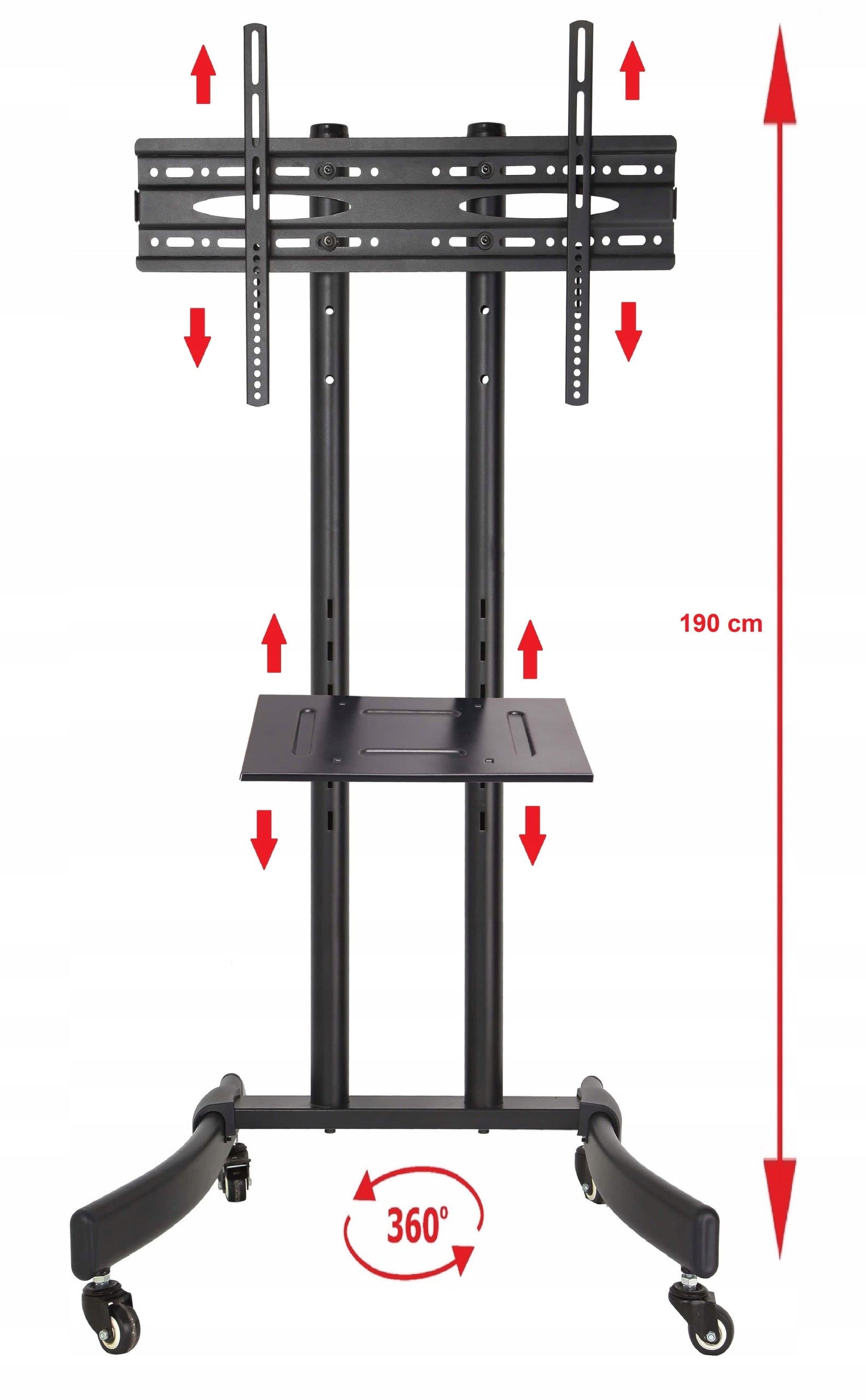 HIGH STAND TV Stand for TV on Wheels UNIVERSAL Manufacturer code KART-8