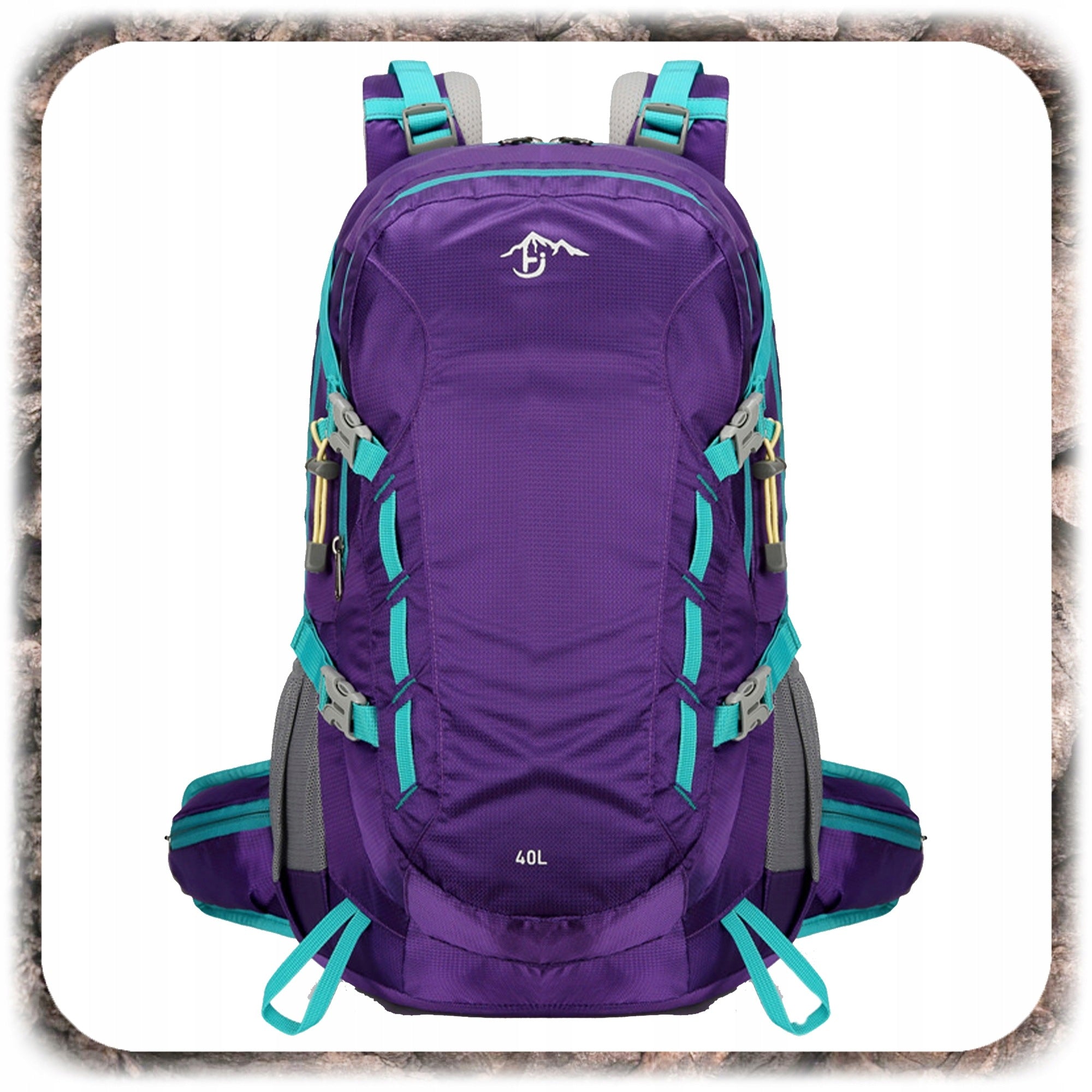 HIKING BACKPACK 40L TREKKING MEN'S MOUNTAIN SPORTS + COVER Manufacturer code 007359
