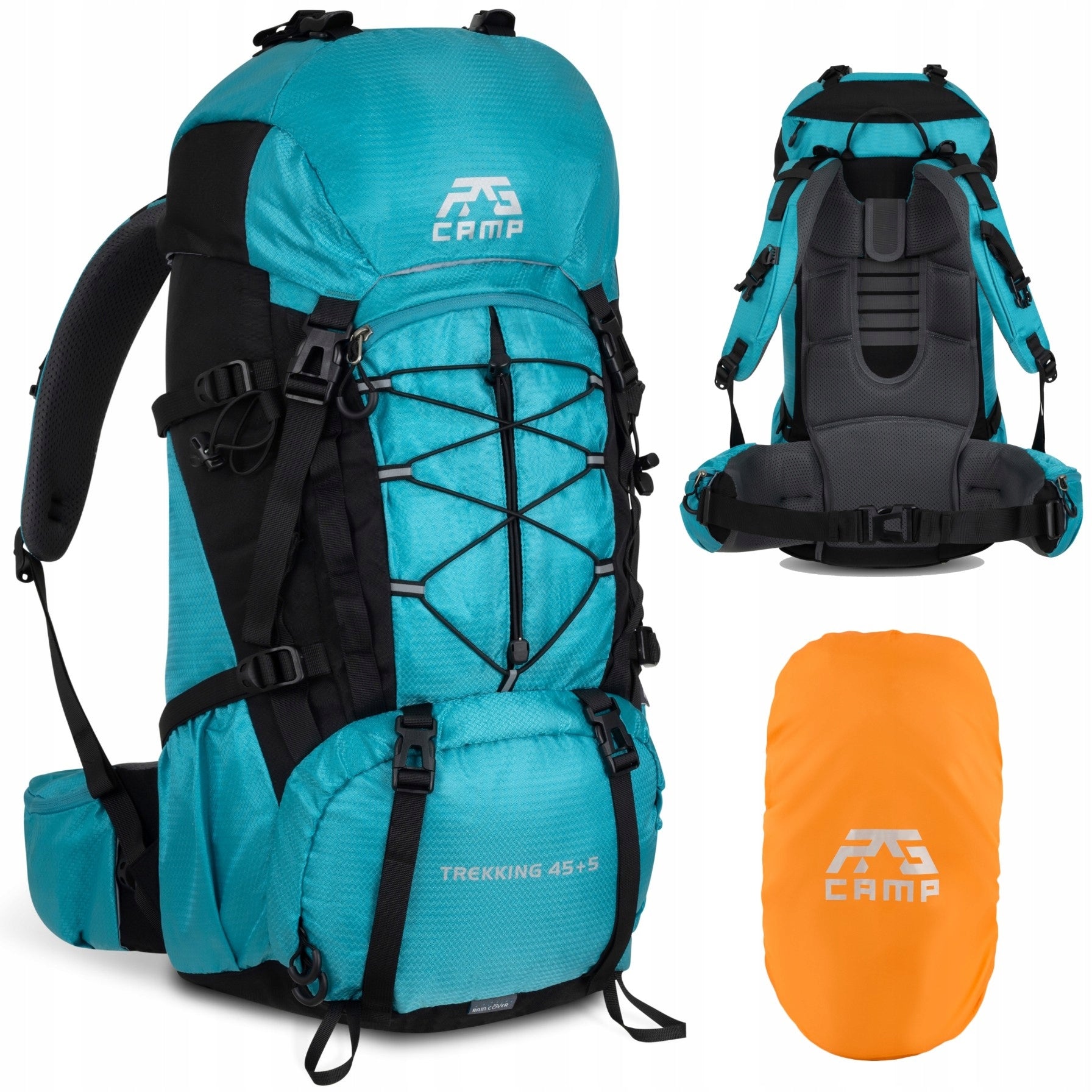 HIKING BACKPACK 50L large trekking mountain women's mountain in the mountains RG CAMP