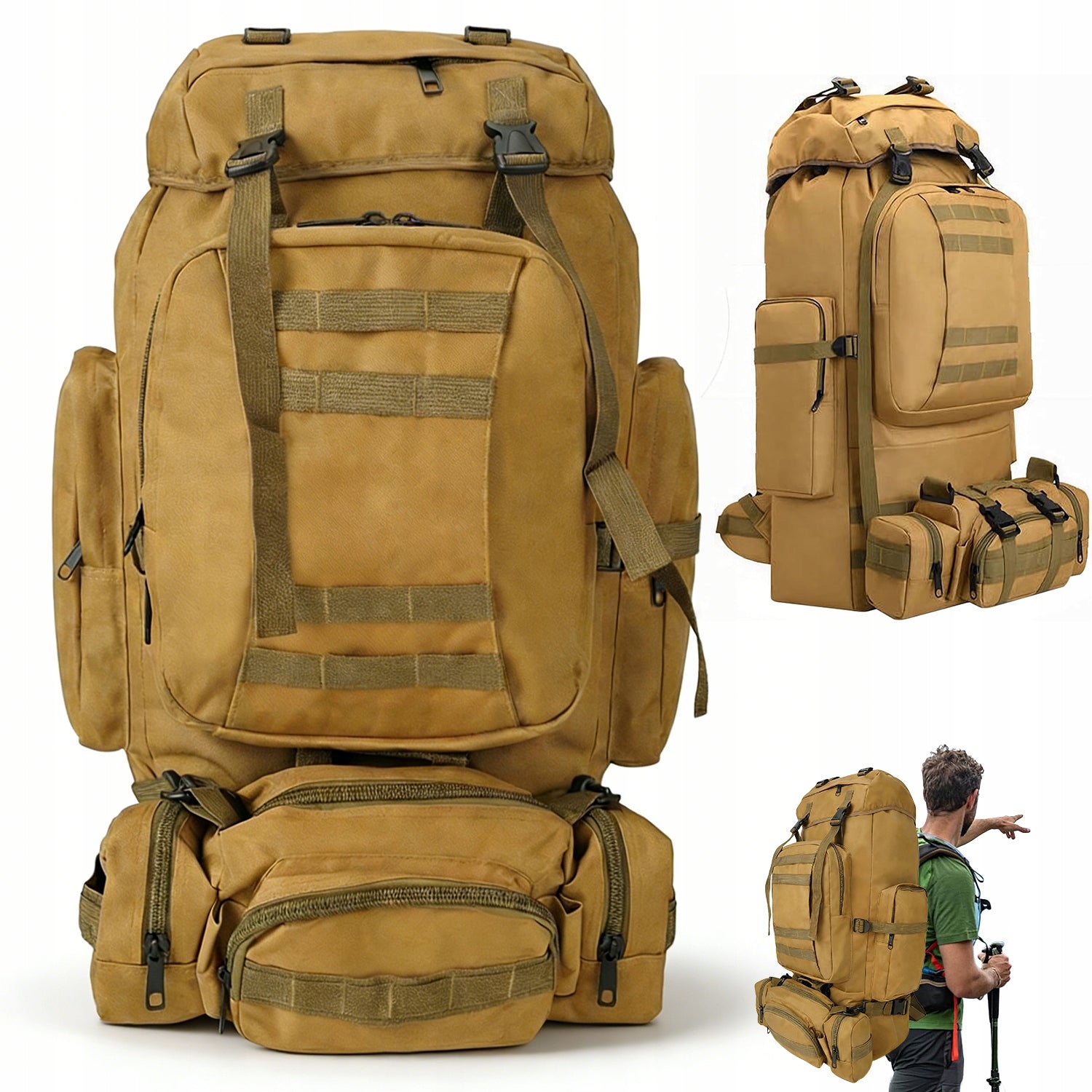 HIKING BACKPACK LARGE 100L trekking mountain women's mountain in the mountains