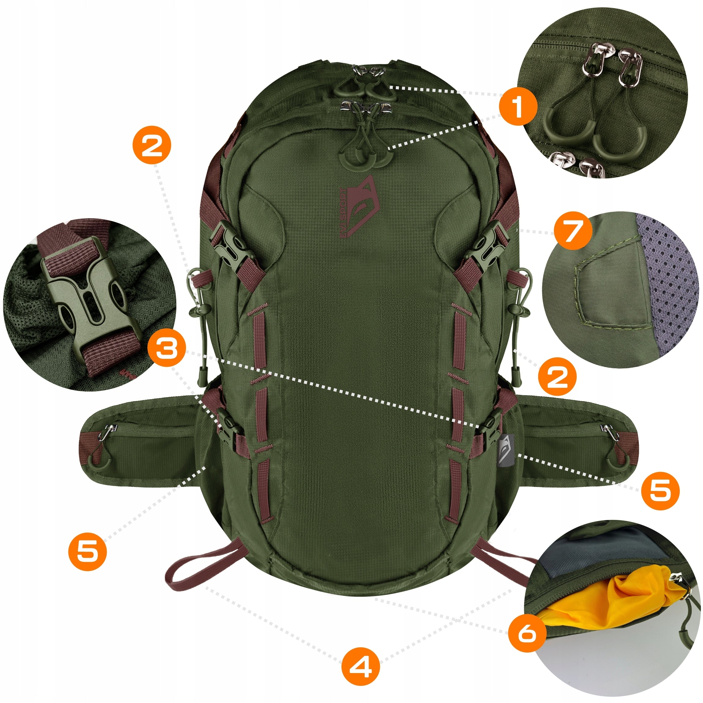 HIKING BACKPACK TREKKING MOUNTAIN 40L TRAVEL MEN'S SPORTS Manufacturer code SHP-1115