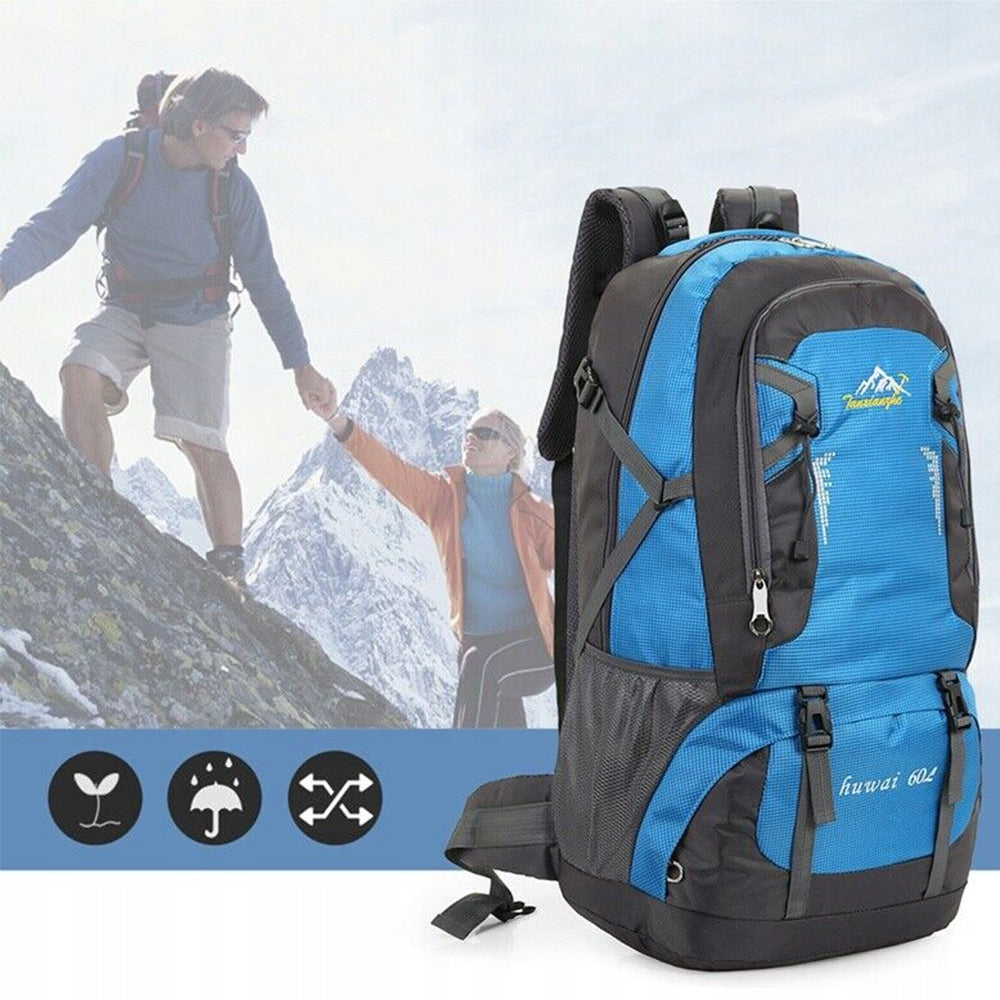 HIKING BACKPACK TREKKING MOUNTAIN IN THE MOUNTAINS 60L MEN'S WOMEN'S STRONG Manufacturer code 90016SP0430BU