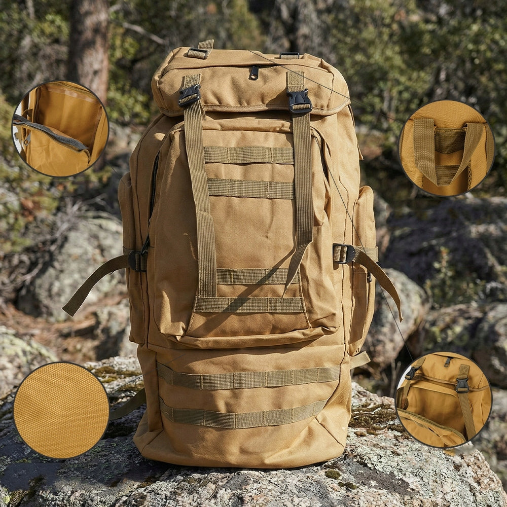 HIKING BACKPACK TREKKING TRAVEL LARGE 100L WATERPROOF Brand no brand