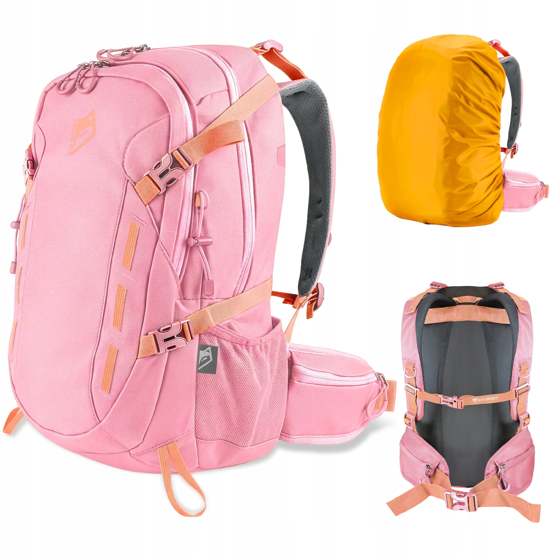 HIKING BACKPACK URBAN MOUNTAIN TREKKING 40L WOMEN'S STRONG LIGHT IN THE MOUNTAINS