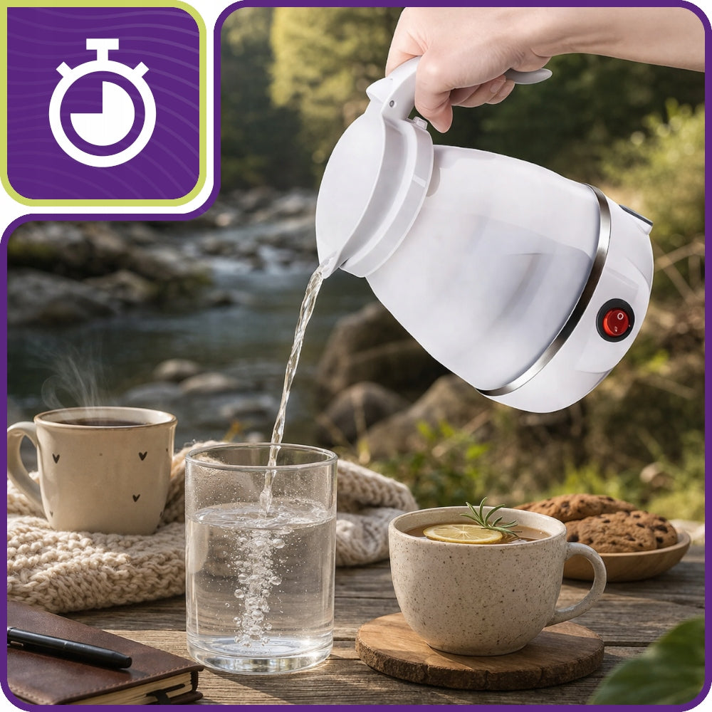 HIKING KETTLE ELECTRIC FOLDING PORTABLE 0,6L 600W MINI TRAVEL Packaging status original