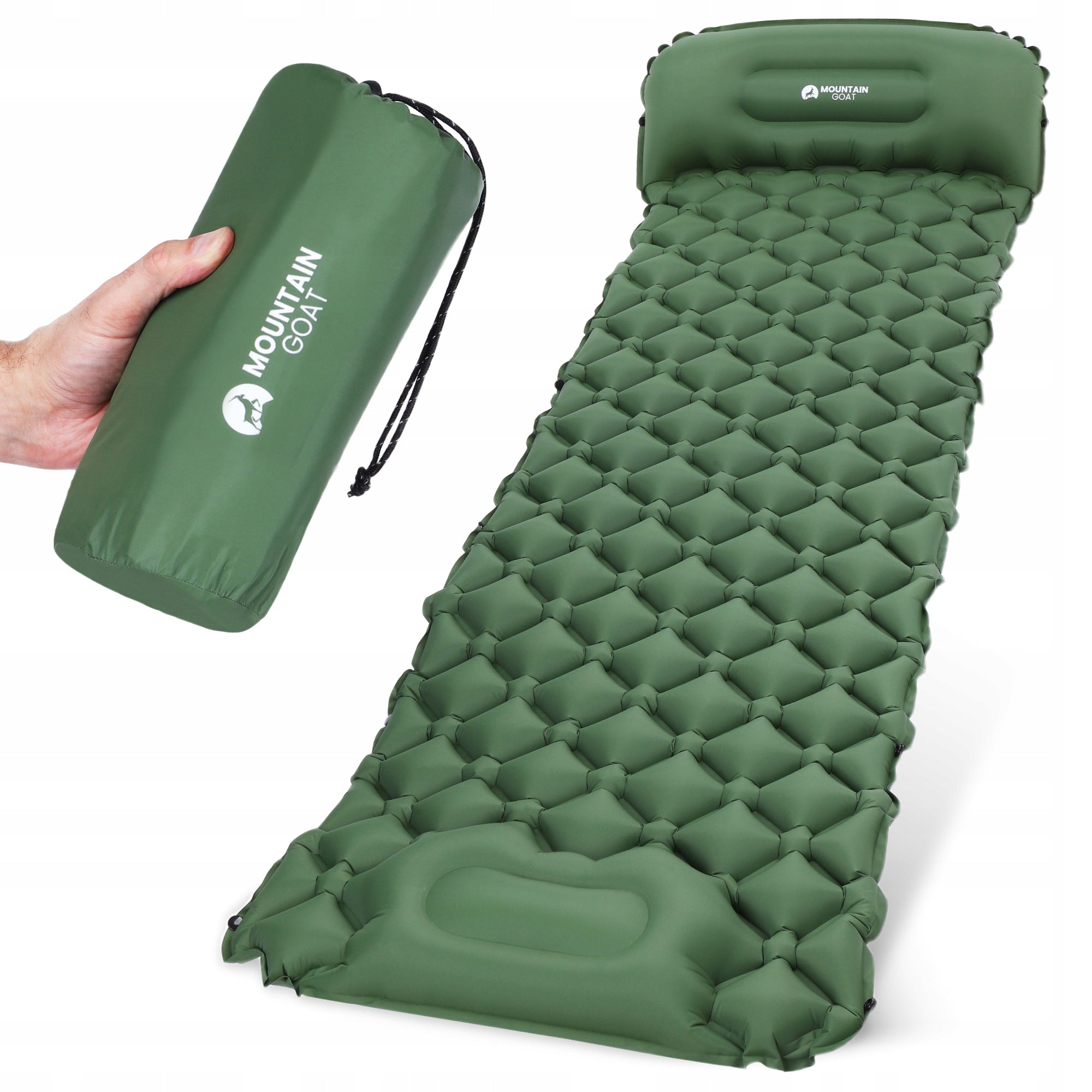 HIKING MATTRESS TREKKING INFLATABLE ULTRALIGHT MAT WITH BUILT-IN PUMP