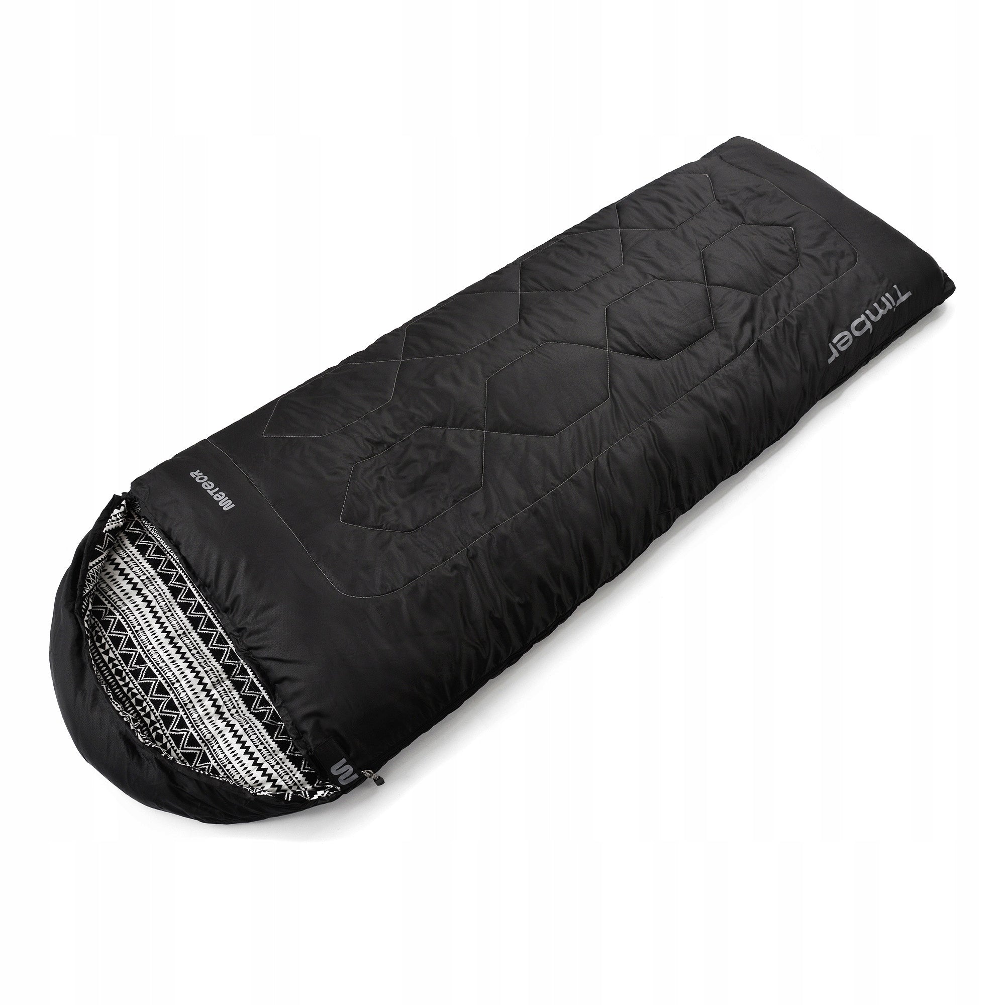 HIKING SLEEPING BAG COTTON METEOR TIMBER duvet with hood in cover Manufacturer code 5900724051898
